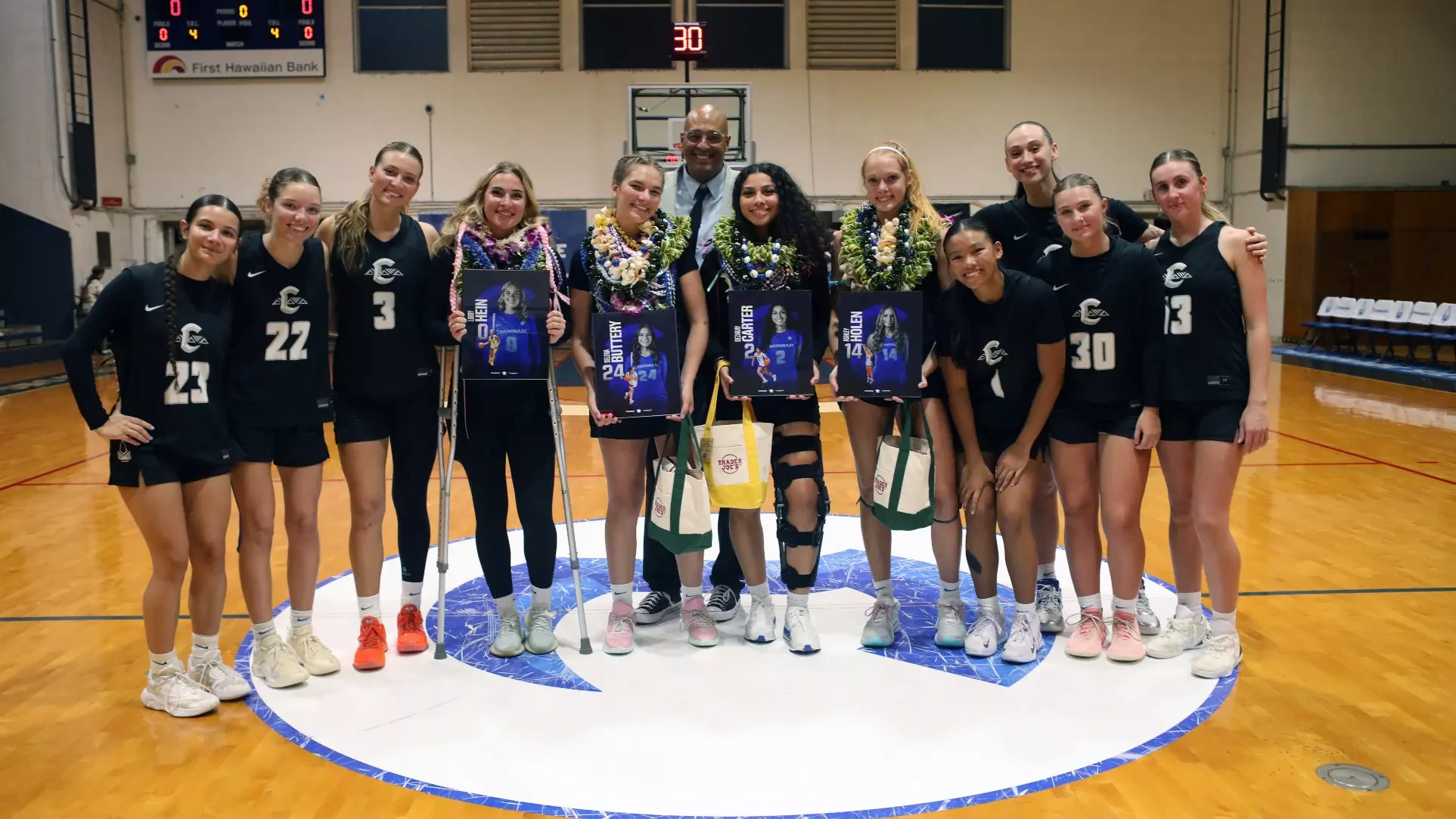 WBB team and seniors vs. Hawai'i Hilo