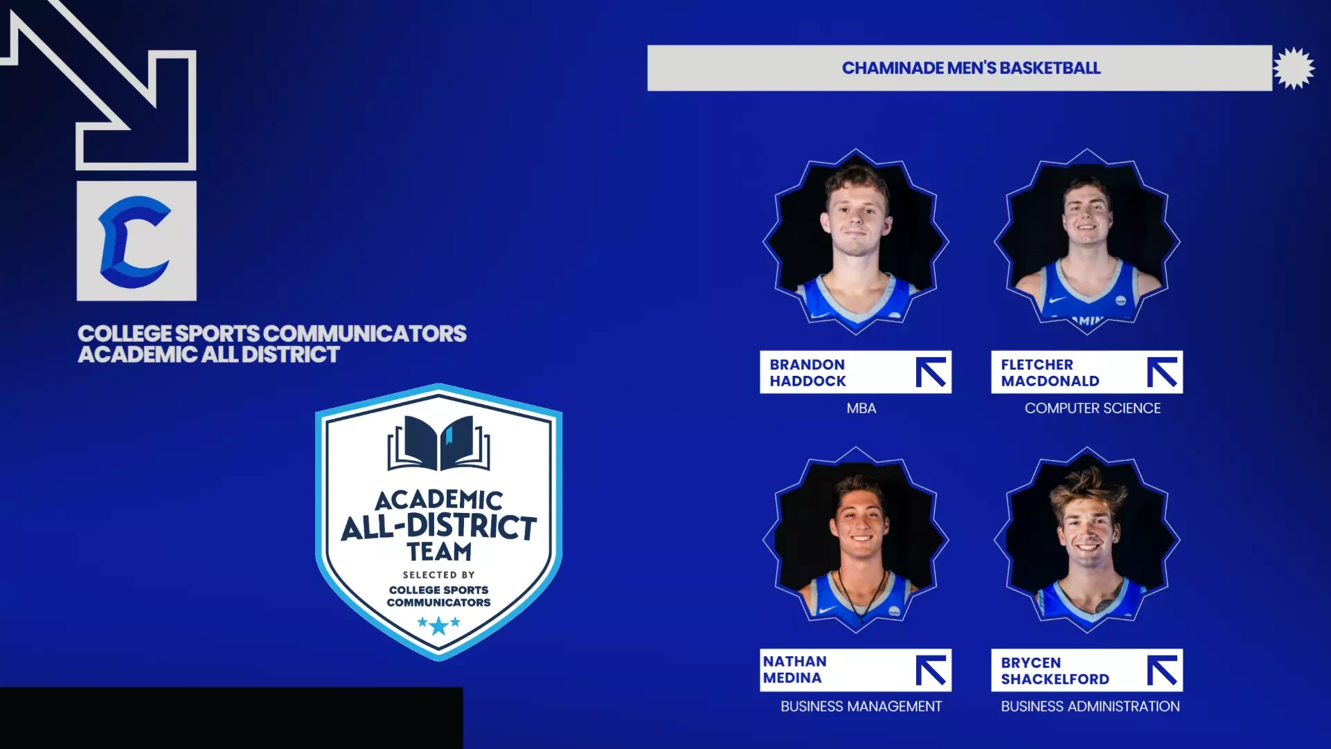 CSC MBB 2025-26 Acad. All-Dist. graphic