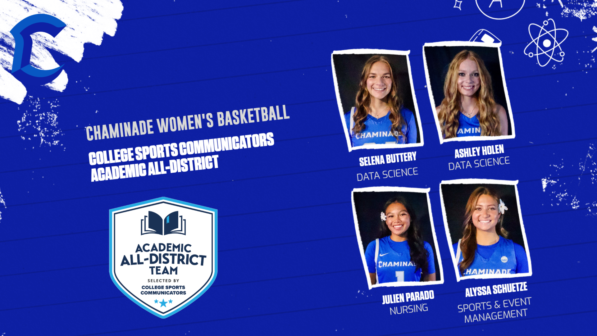 CSC WBB 2025-26 Acad. All-Dist. graphic