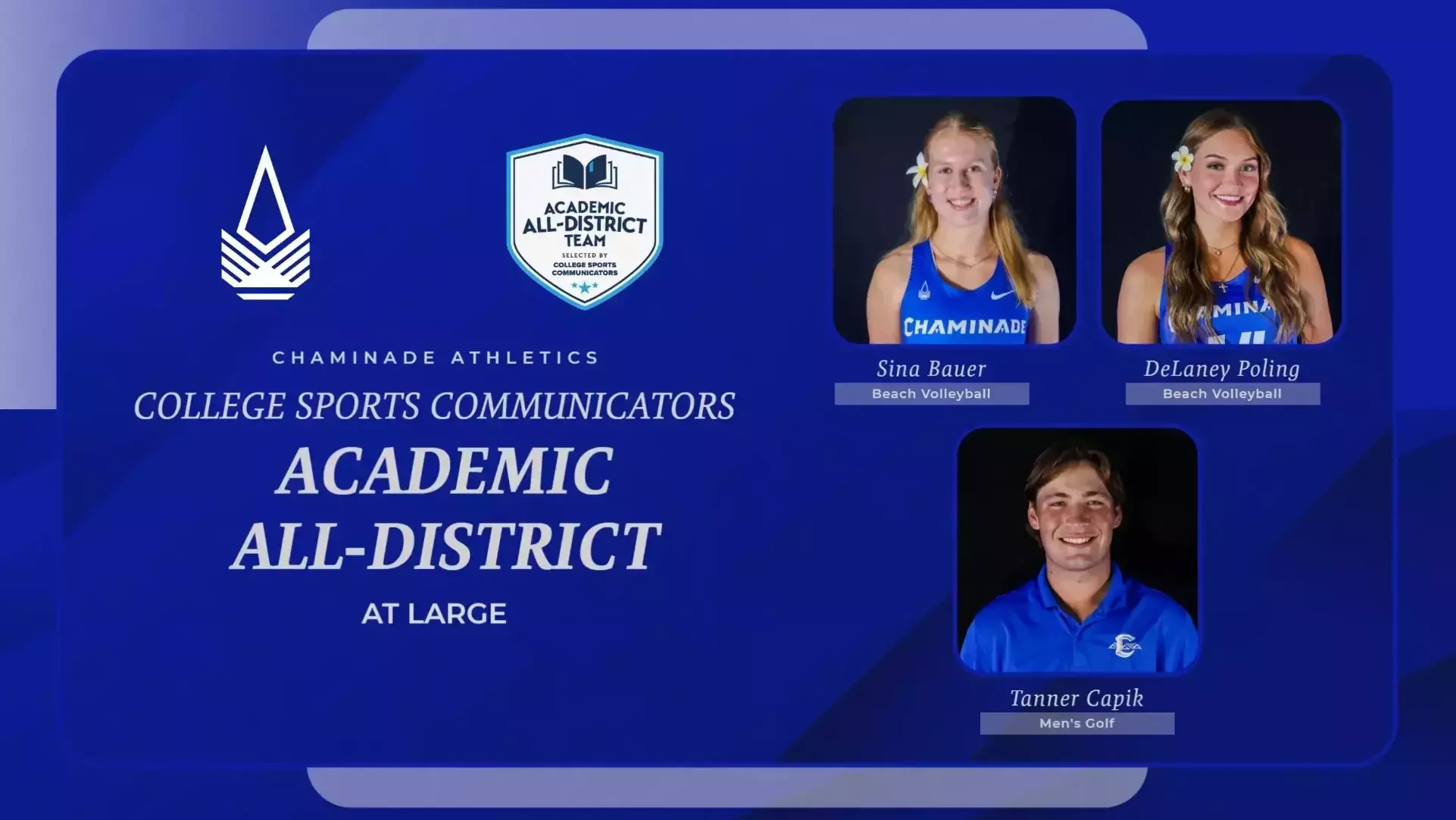 CSC At-Large 2025-26 Academic All-District graphic