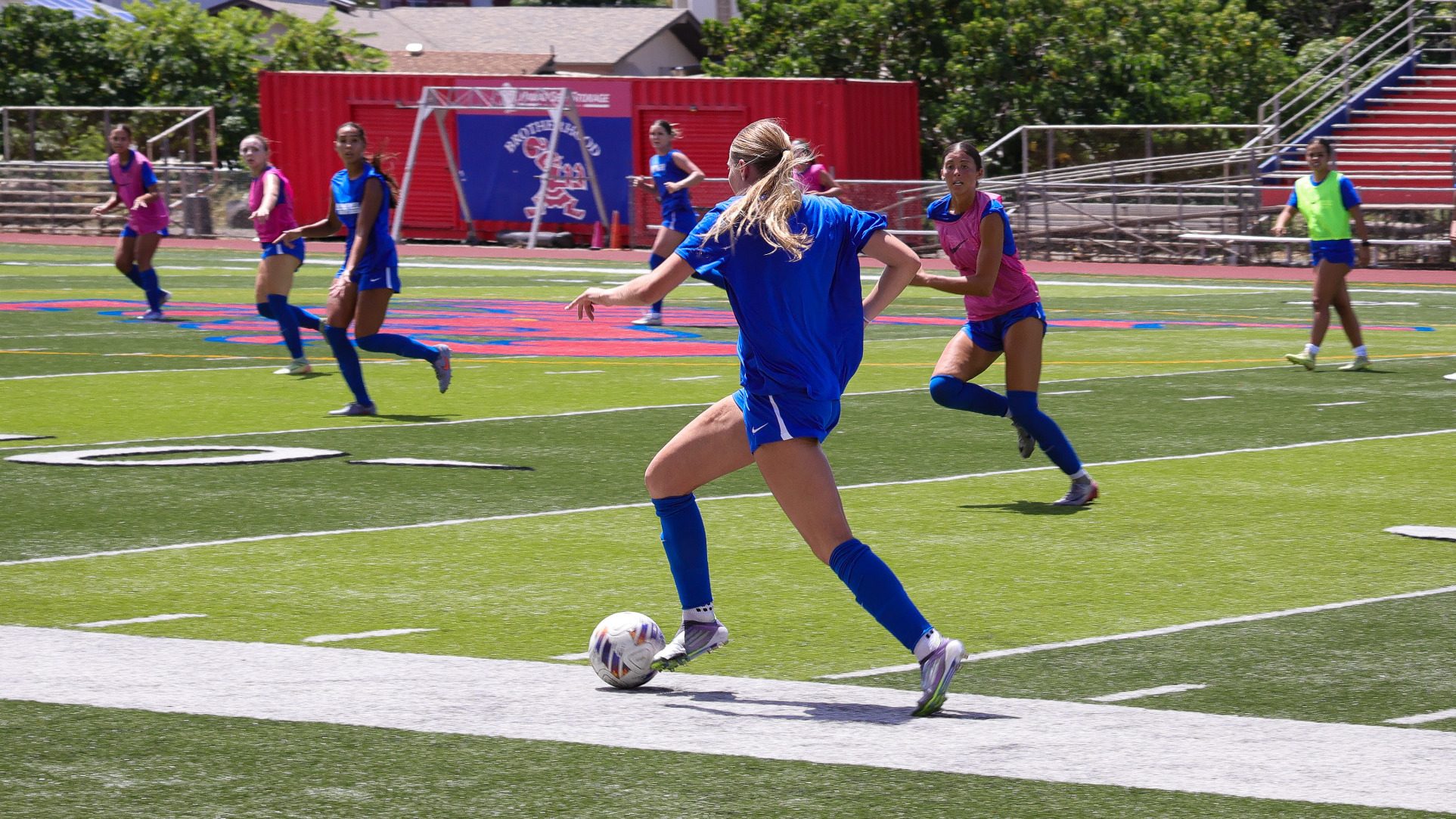 WSOC team at practice