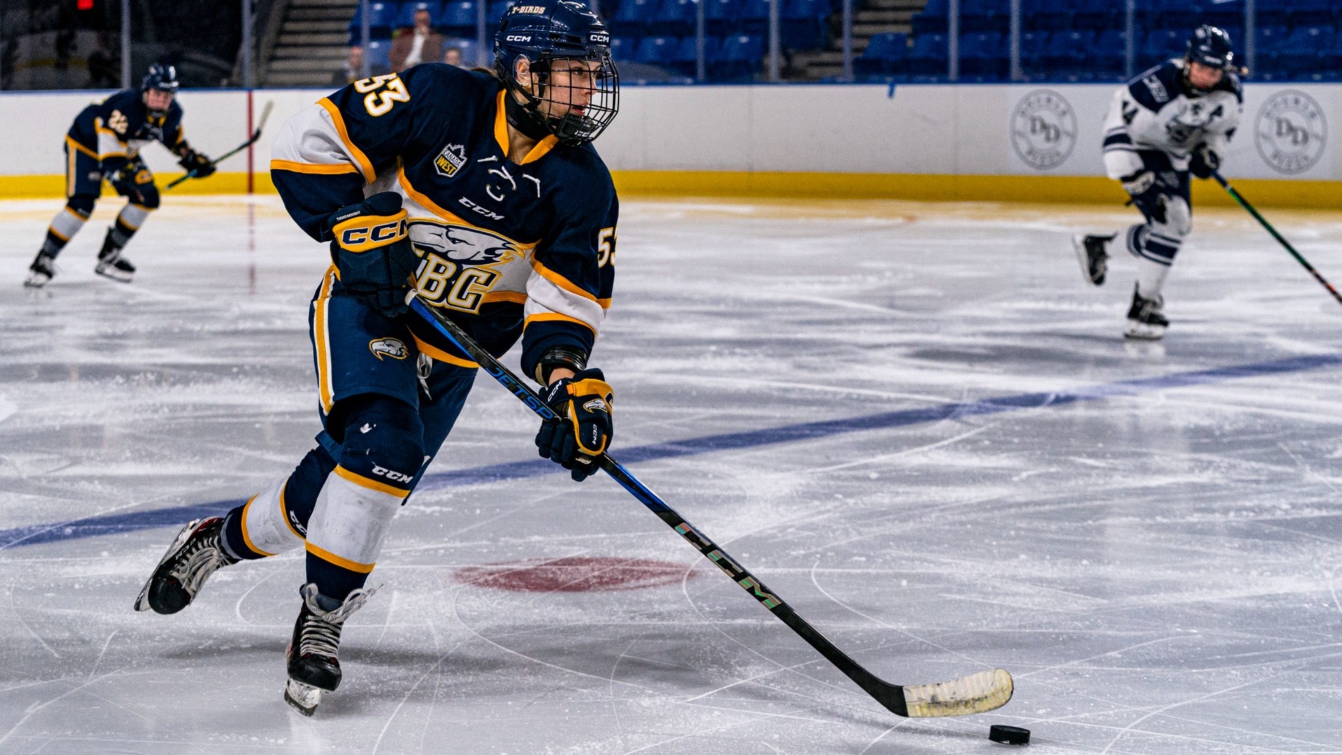 VANCOUVER,BC: November, 09 2024 -- UBC Thunderbirds Women’s Hockey v Mount Royal University Cougars during U Sports Canada West action at UBC Doug Mitchell Thunderbird Sports Centre in Vancouver, BC, November, 09, 2024. (Jacob Mallari/UBC Athletics Photo)***MANDATORY CREDIT***