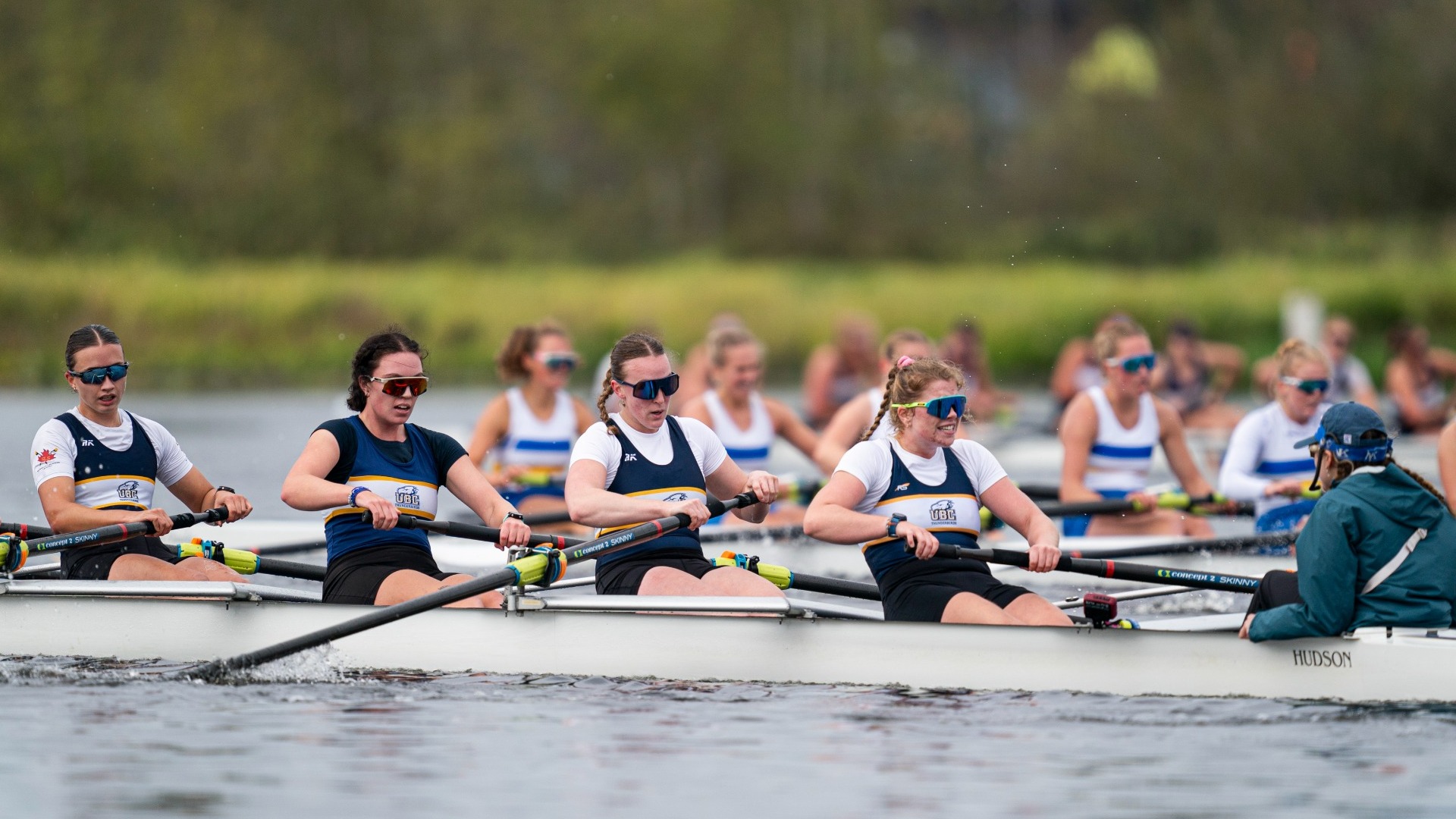 BURNABY,BC:OCTOBER 4, 2025 -- UBC Thunderbirds during the Western Canadian Rowing Championships at Burnaby Lake in Burnaby, BC, October, 4, 2025. (Rich Lam/UBC Athletics Photo) ***MANDATORY CREDIT***