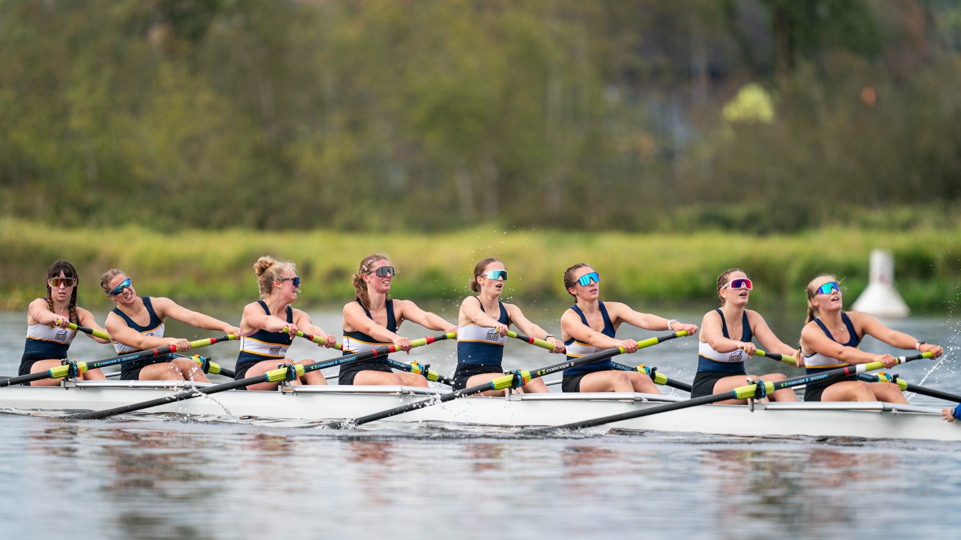 BURNABY,BC:OCTOBER 4, 2025 -- UBC Thunderbirds during the Western Canadian Rowing Championships at Burnaby Lake in Burnaby, BC, October, 4, 2025. (Rich Lam/UBC Athletics Photo) ***MANDATORY CREDIT***