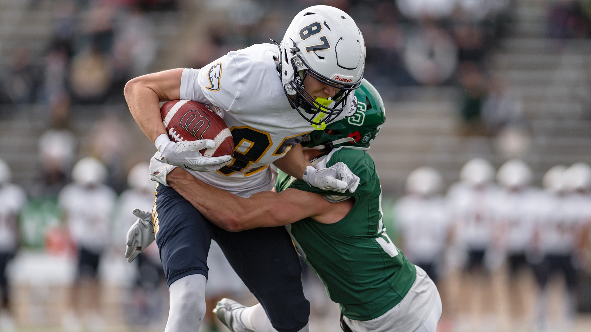 Colby Johnson at Saskatchewan, Hardy Cup SF, Nov. 1, 2025