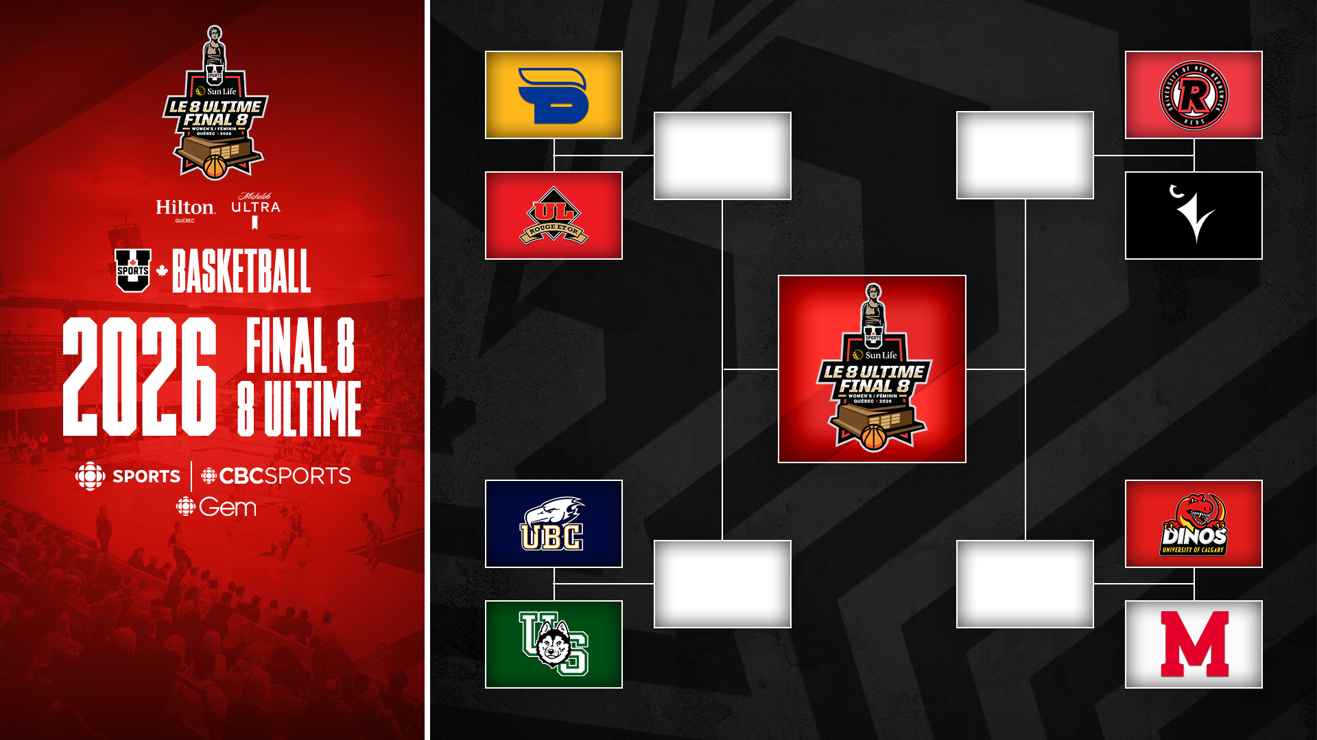 2026 WBB U SPORTS Final 8 bracket