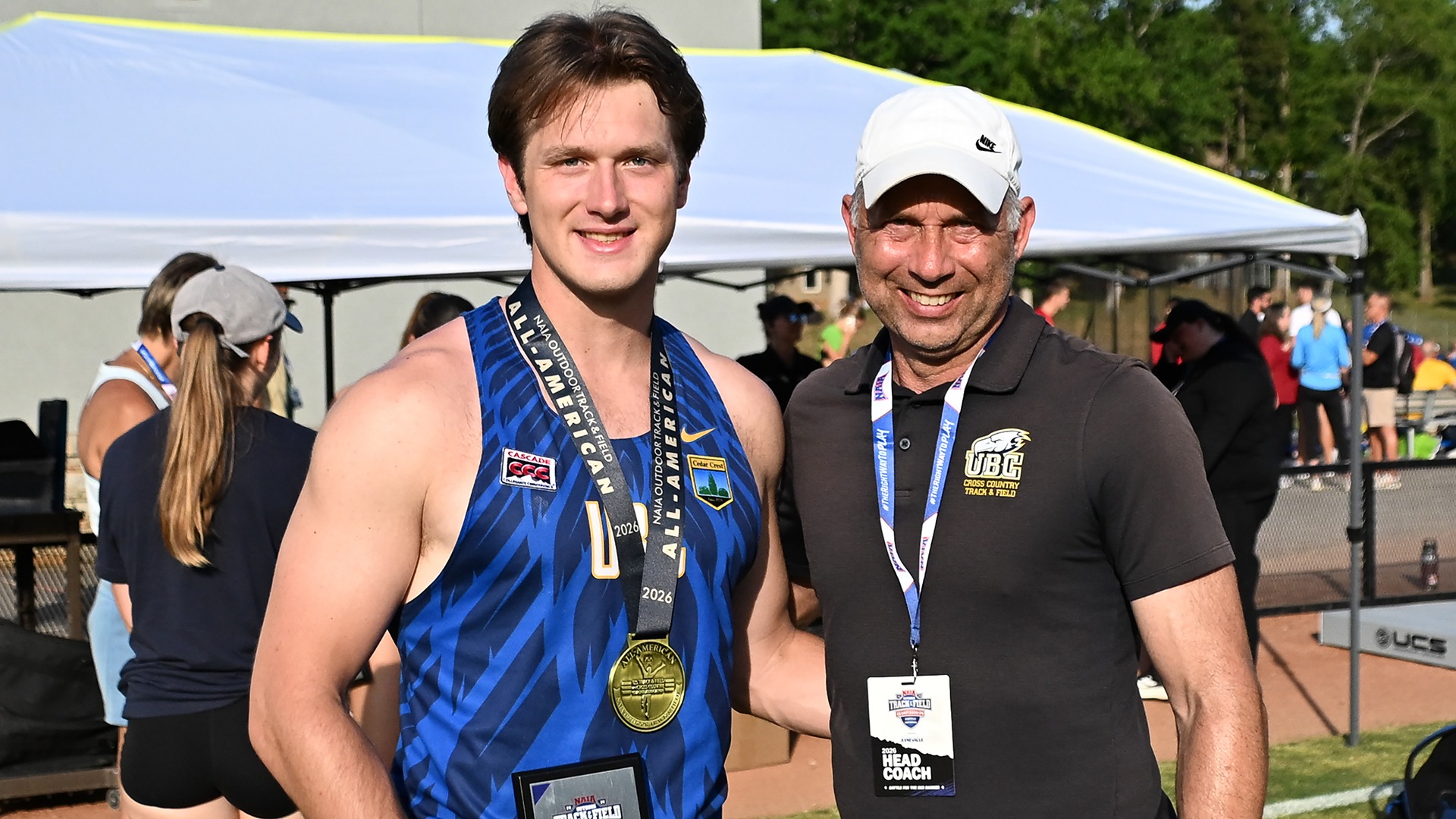 Jordan Dickhof, Laurier Primeau at NAIA National Championships, May 20, 2026