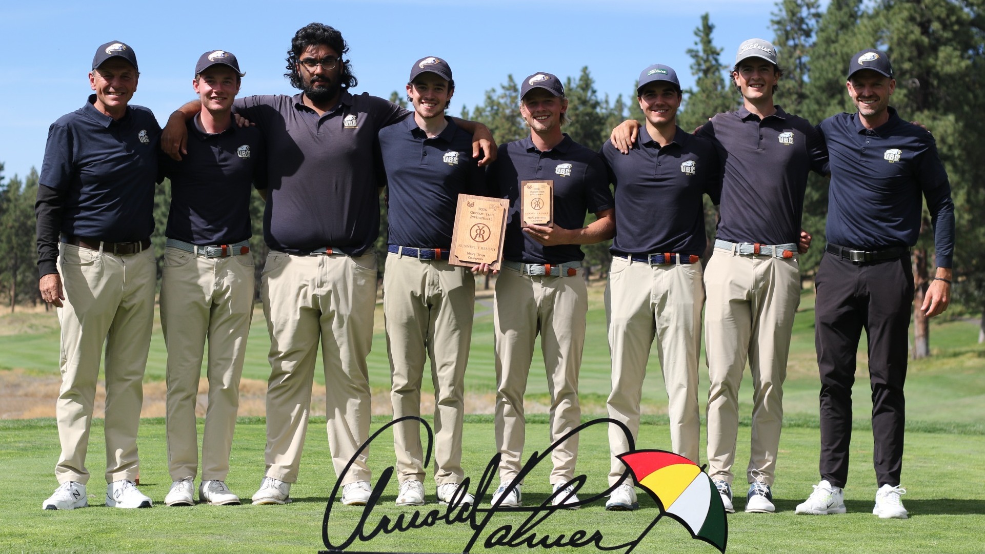 UBC Men's team poses for a photo after winning the OIT Invitational, Sep. 7-8, 2026