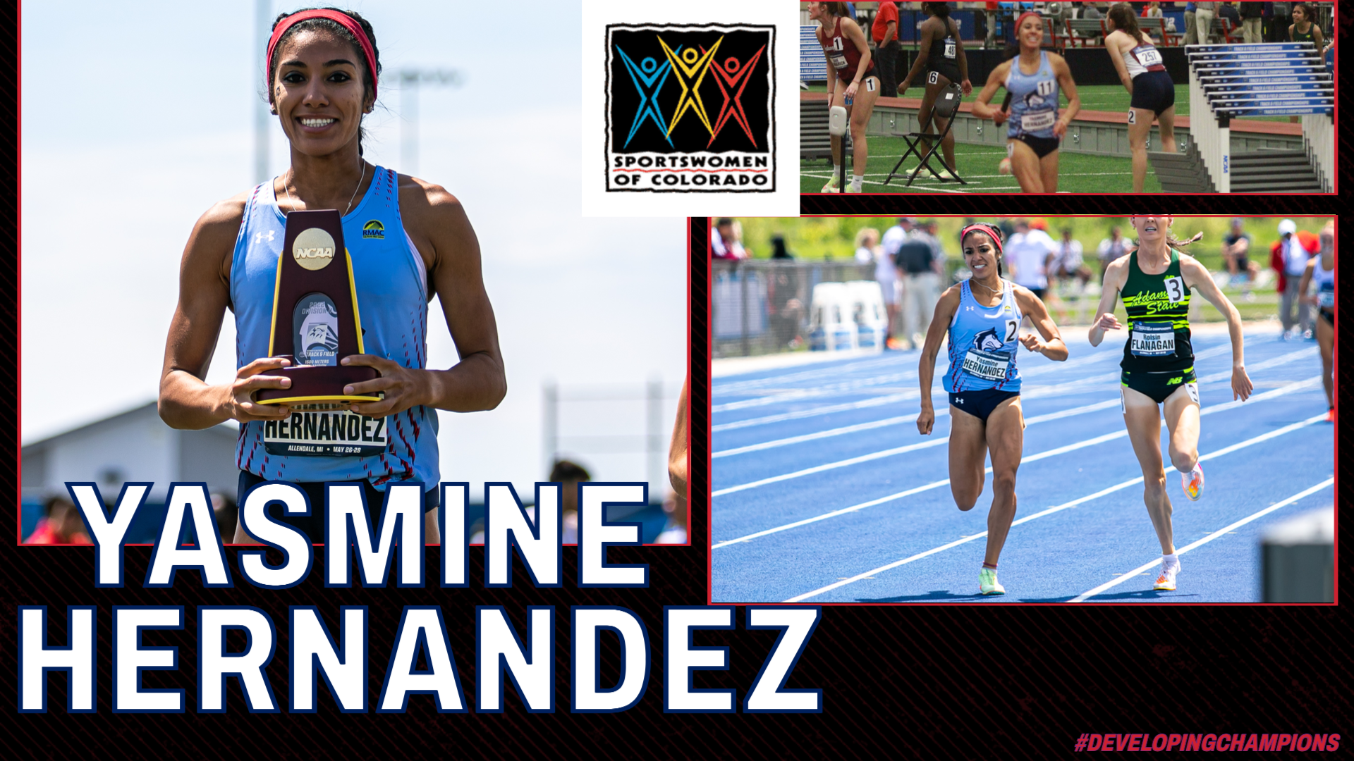Yasmine Hernandez Sportswomen of Colorado Award Winner