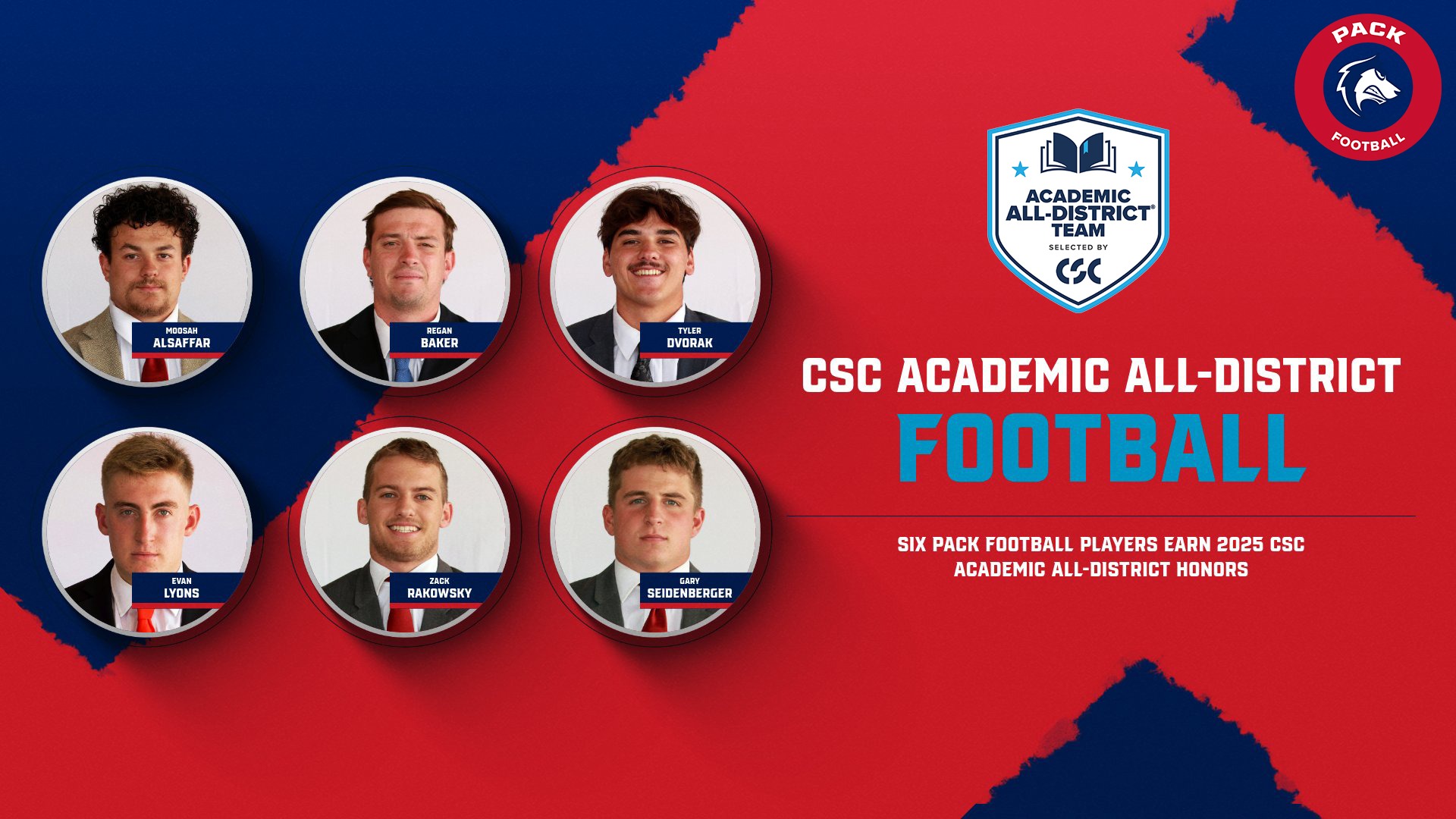 2025 CSC Football Academic All-District Team