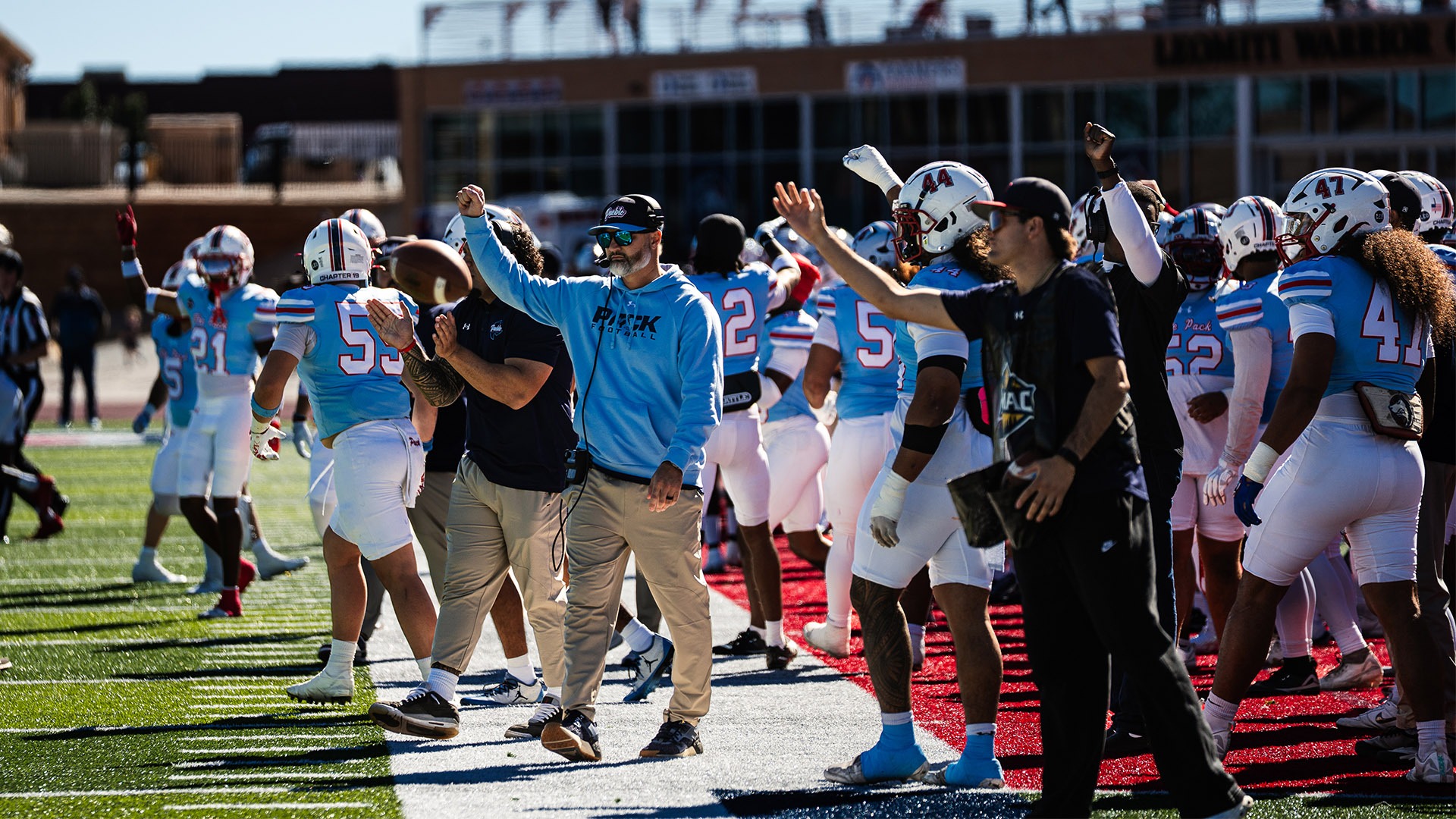 Coach Vigil Sideline