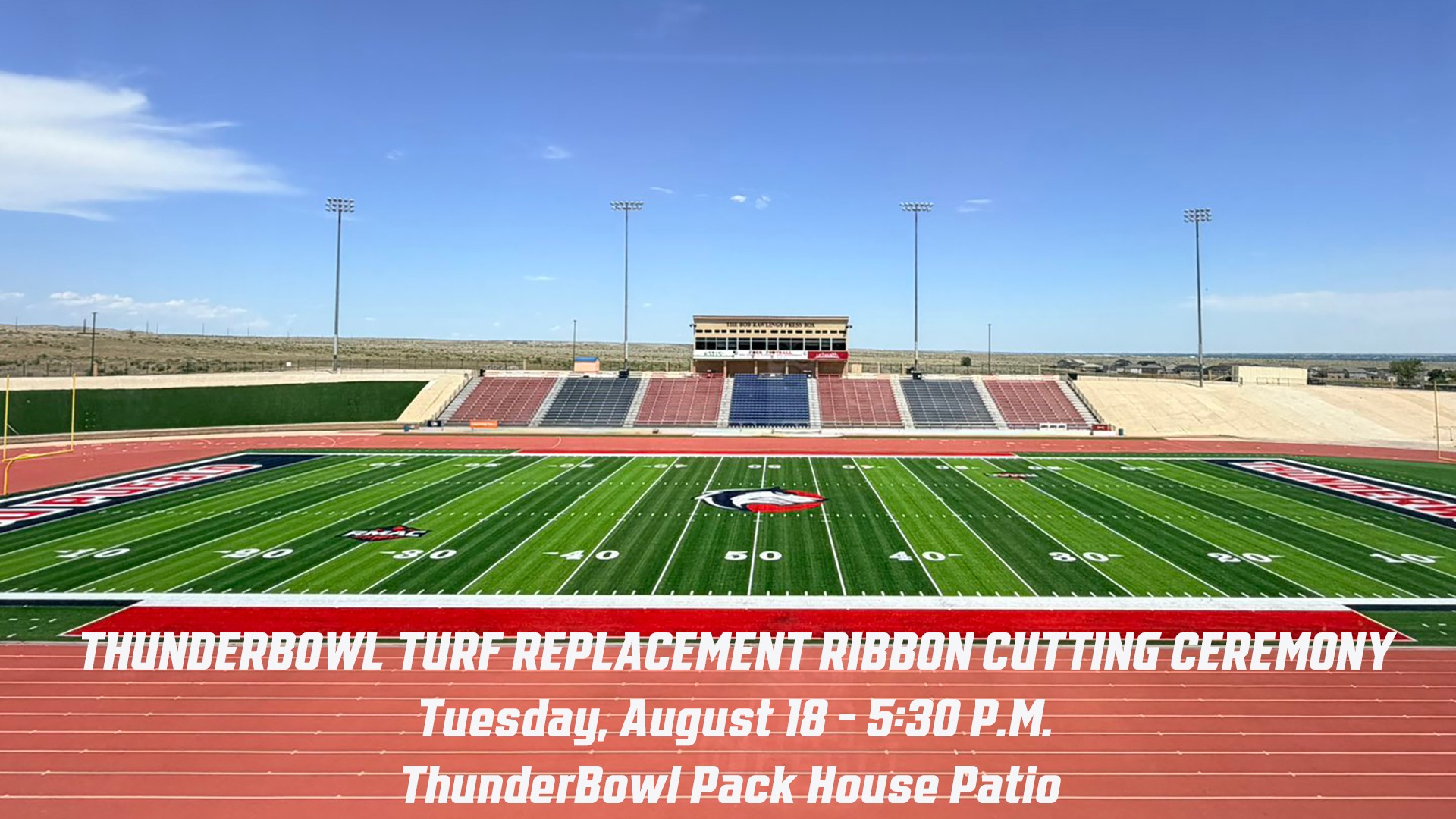 ThunderBowl Ribbon Cutting Graphic