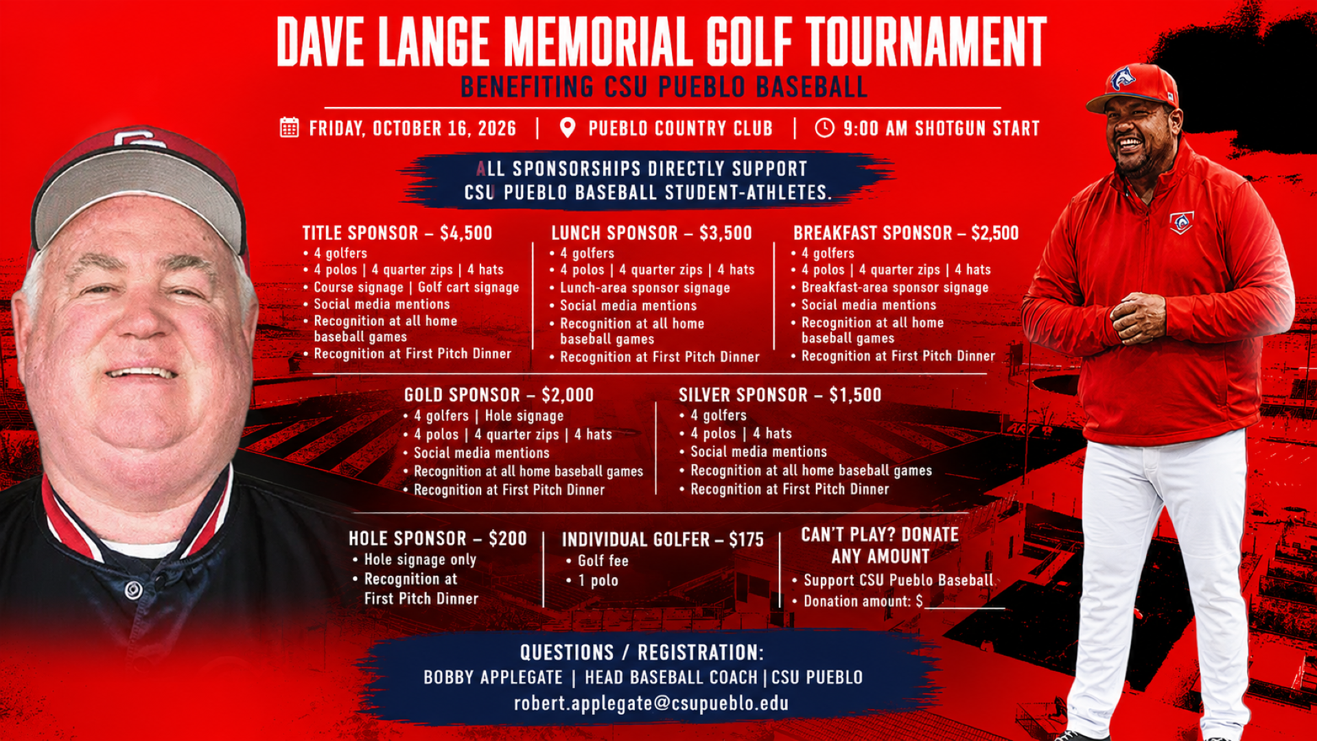 Dave Lange Golf Tournament 2026