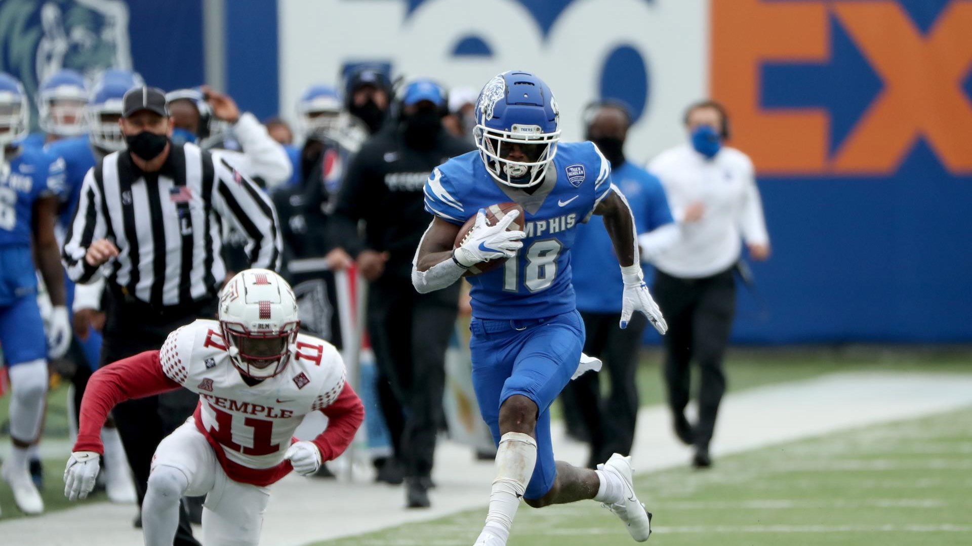 Tahj Washington 2020 Football University of Memphis Athletics