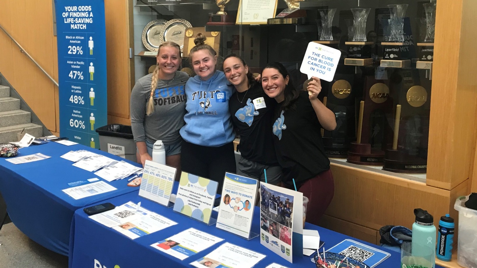 Softball Hosts Be The Match Event On Campus Tufts University