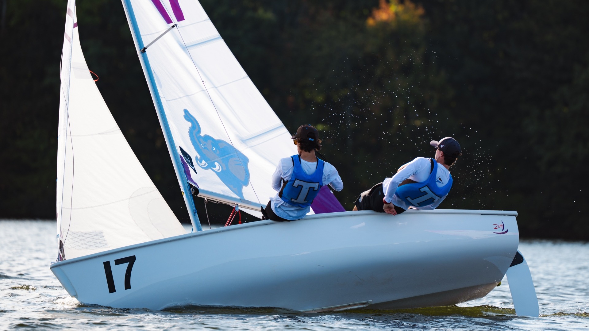 Pearse Dowd and Sean Beaver practice together on Upper Mystic Lake.