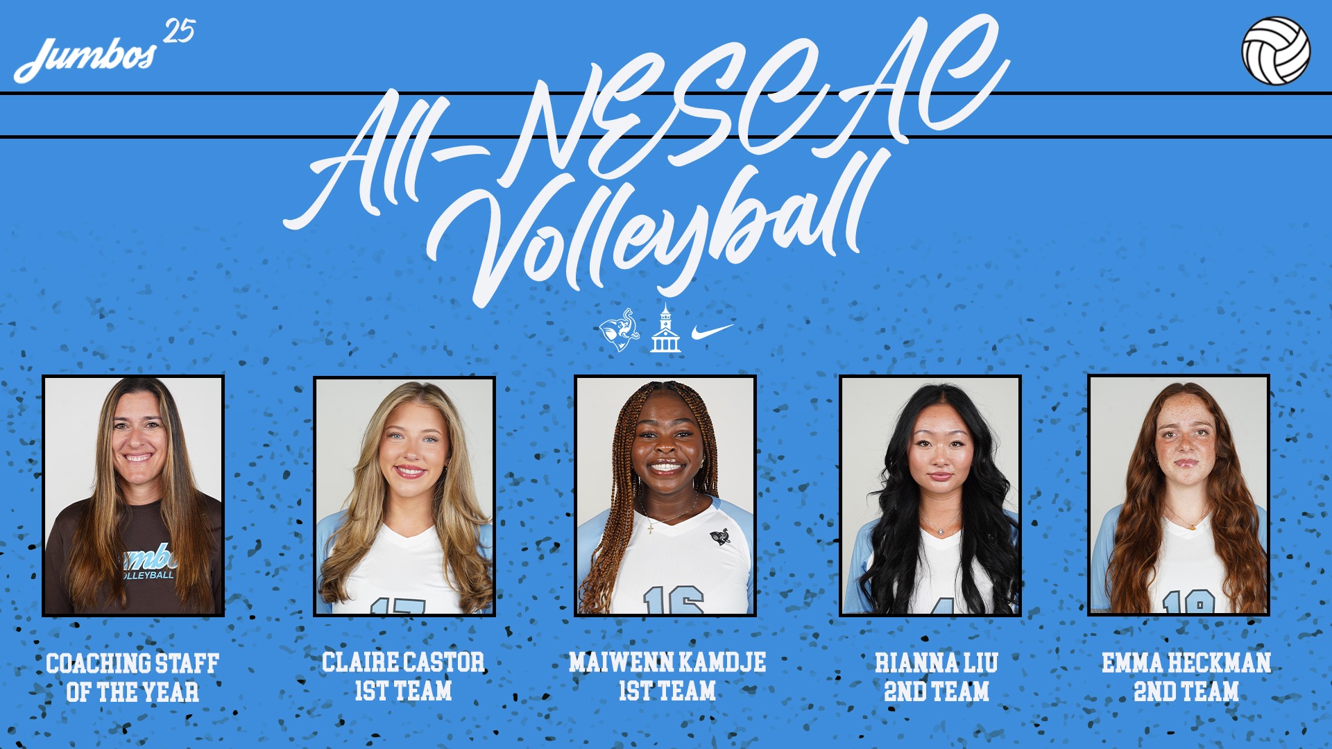 All-NESCAC Volleyball Release Graphic