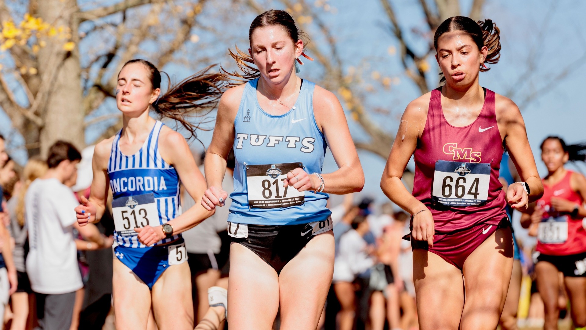 Liz Donahue competes for the Jumbos at the NCAA Championship.