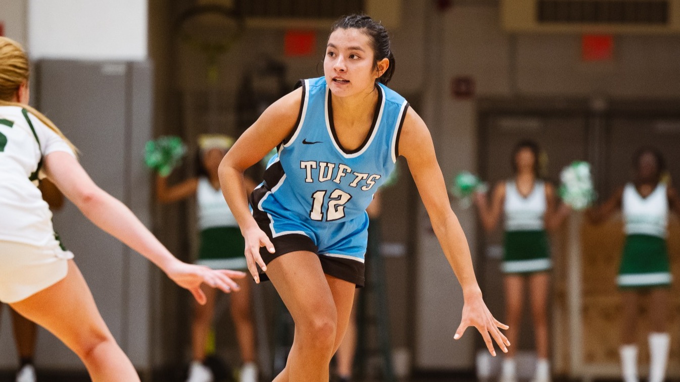 Annie Aspesi Dribbles Against Endicott College Novmeber 25.