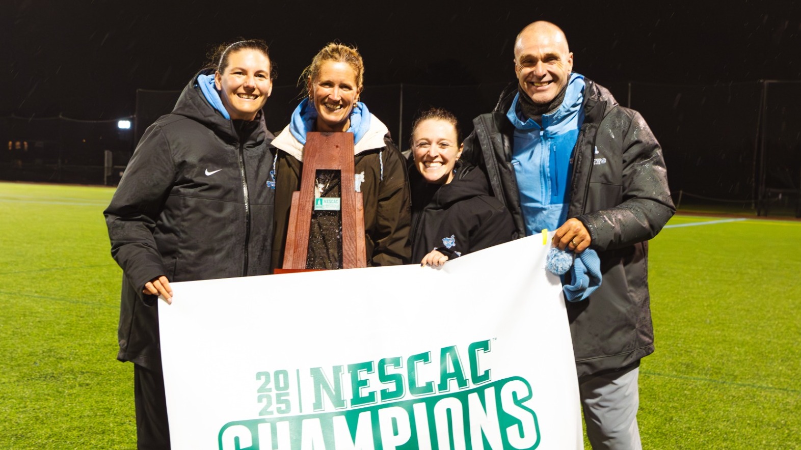Tufts Coaching Staff NESCAC Title Banner
