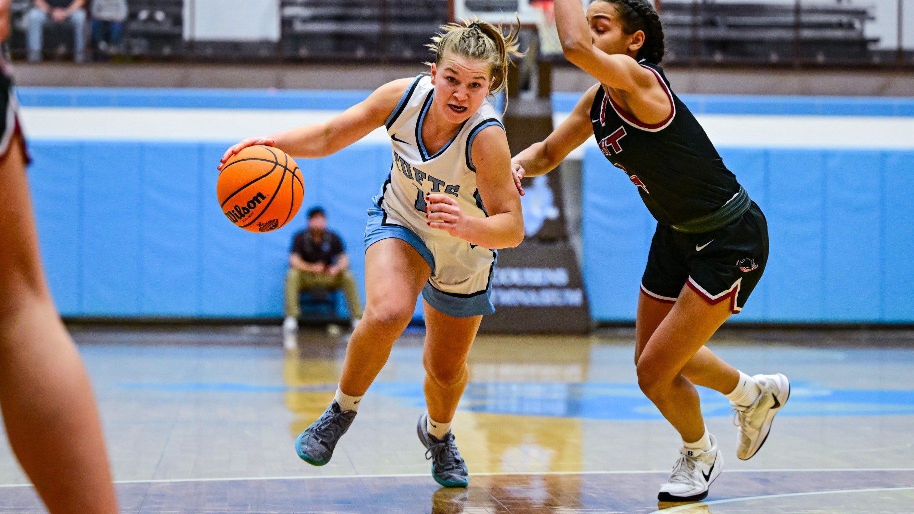 Abby Congdon Drives To Rim against MIT December 3.