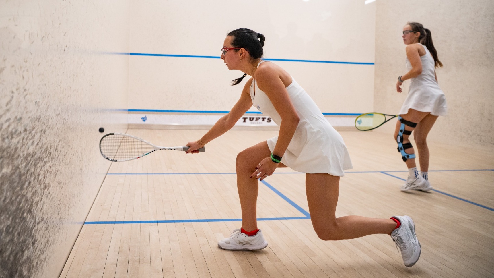 Mia Kim Hits Shot Against Conn. College December 6.