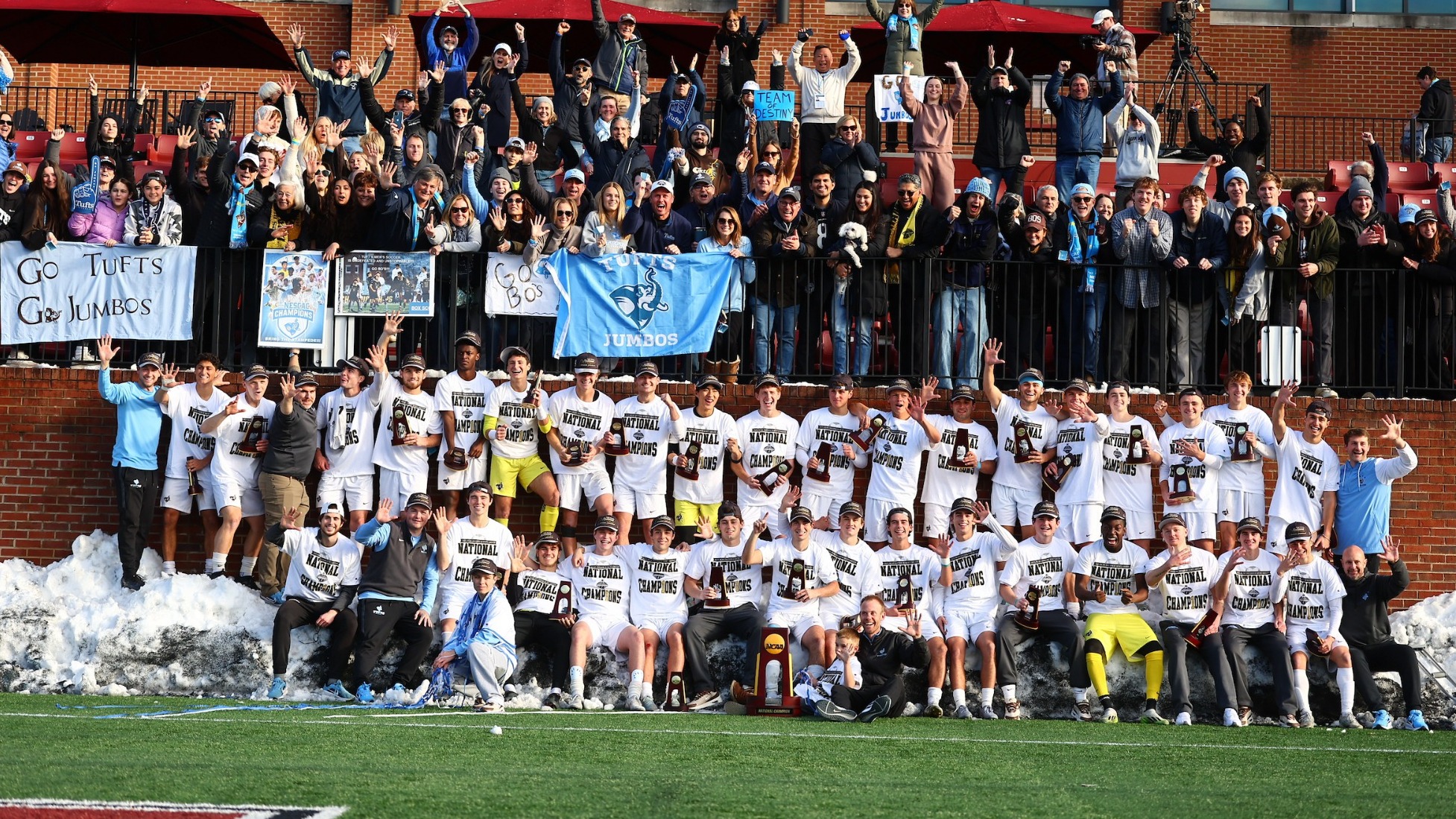 Tufts Celebrates Fifth All-Time NCAA Crown Sunday, December 7.