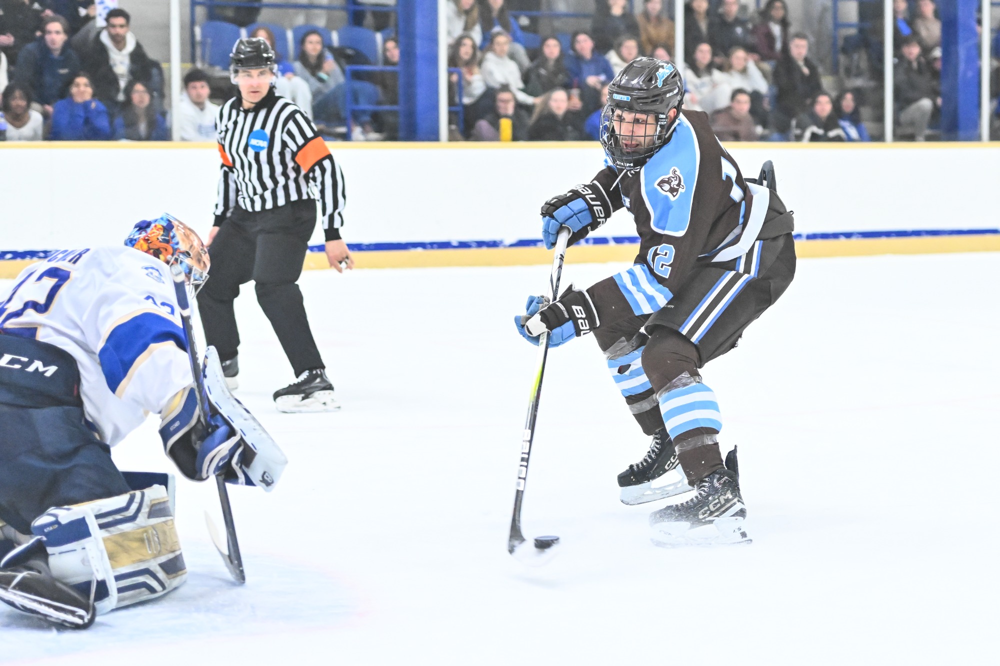 3/9/25 2:28:30 PM Men’s Hockey NESCAC Final: Tufts University v Hamilton College in Russell Sage Rink on the campus of Hamilton College, Clinton, NYFinal: Tufts 0  Hamilton 3Photo by Josh McKee