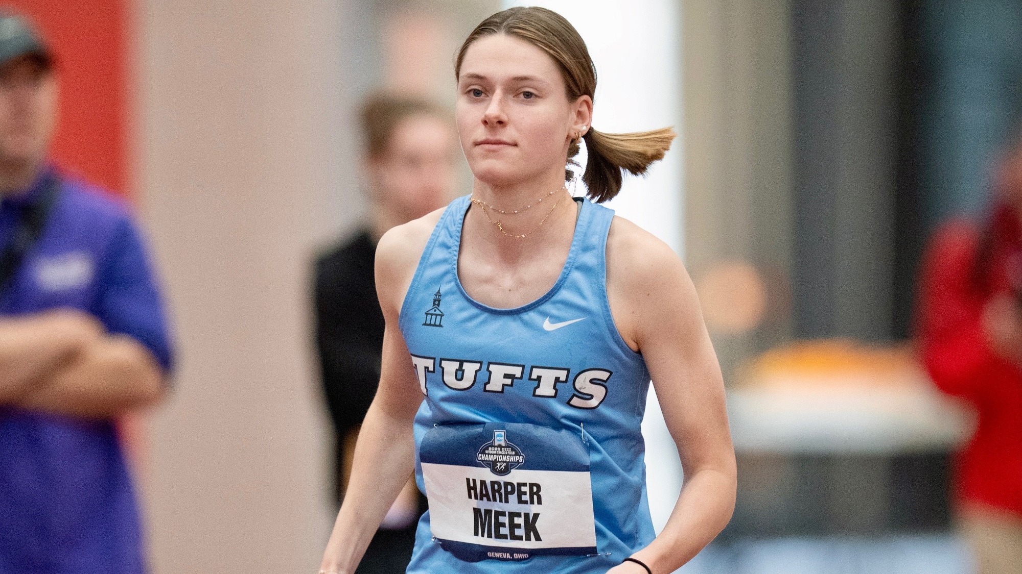 Harper Meek in action at the 2025 Outdoor NCAA D3 Championships