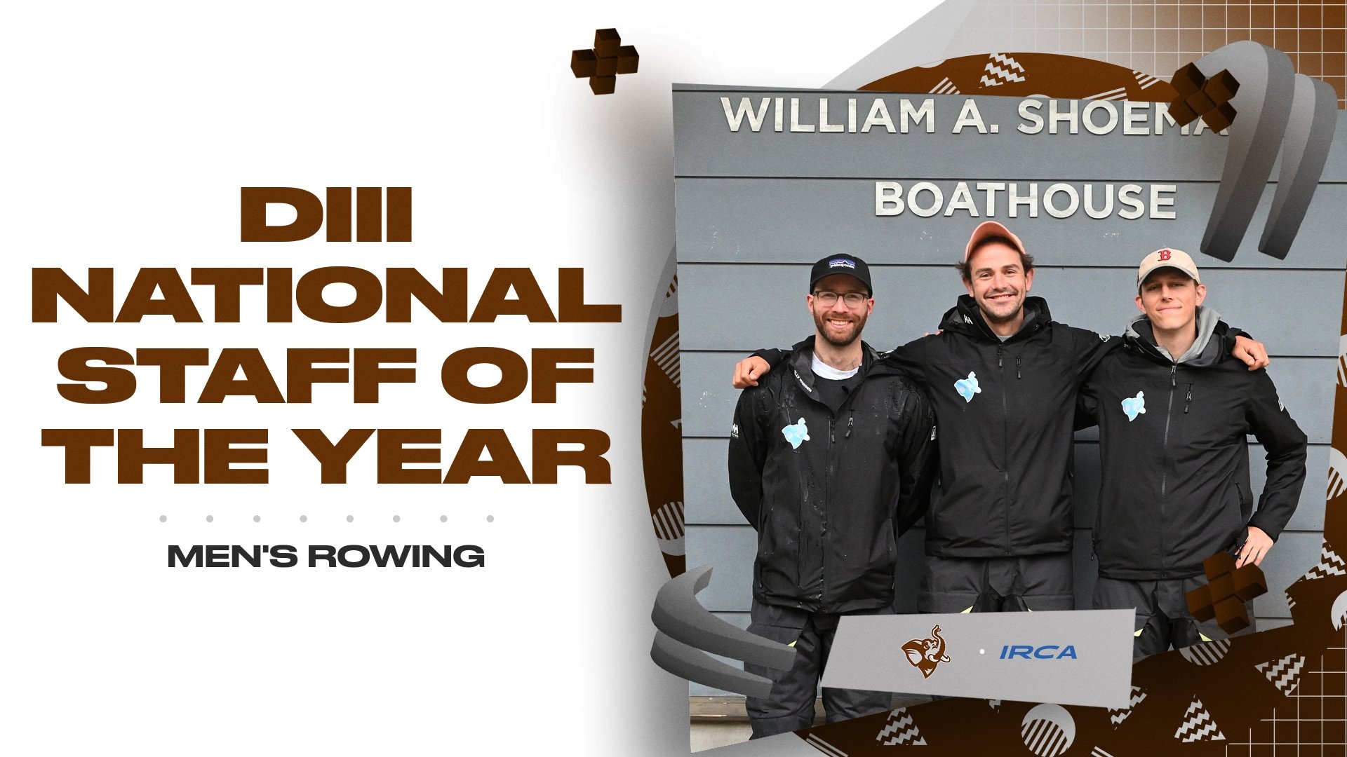 This is the graphic for Tufts' IRCA National Staff of the Year honor.