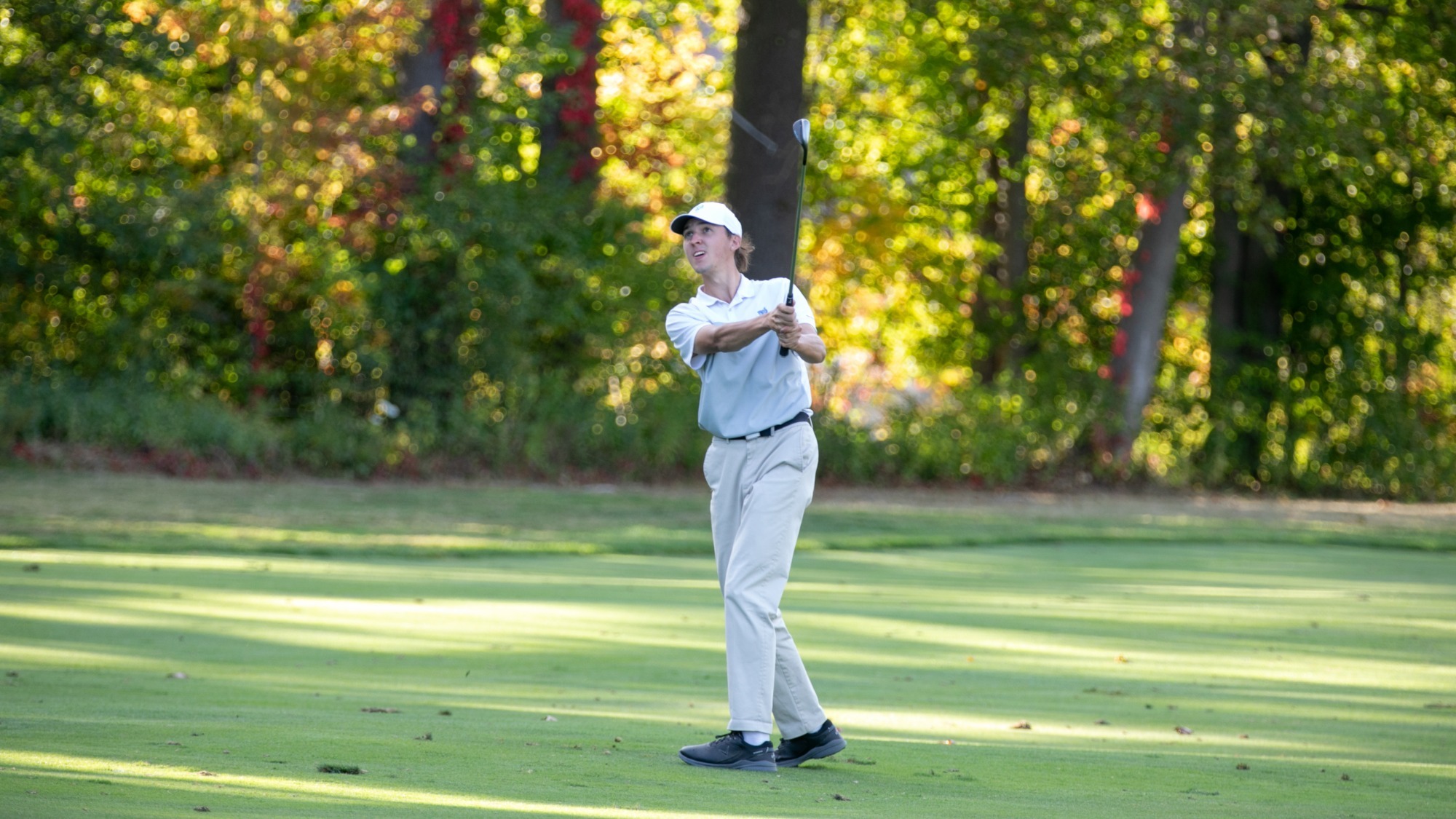 Holden Kittelberger lets it fly at the Williams Fall Invitational