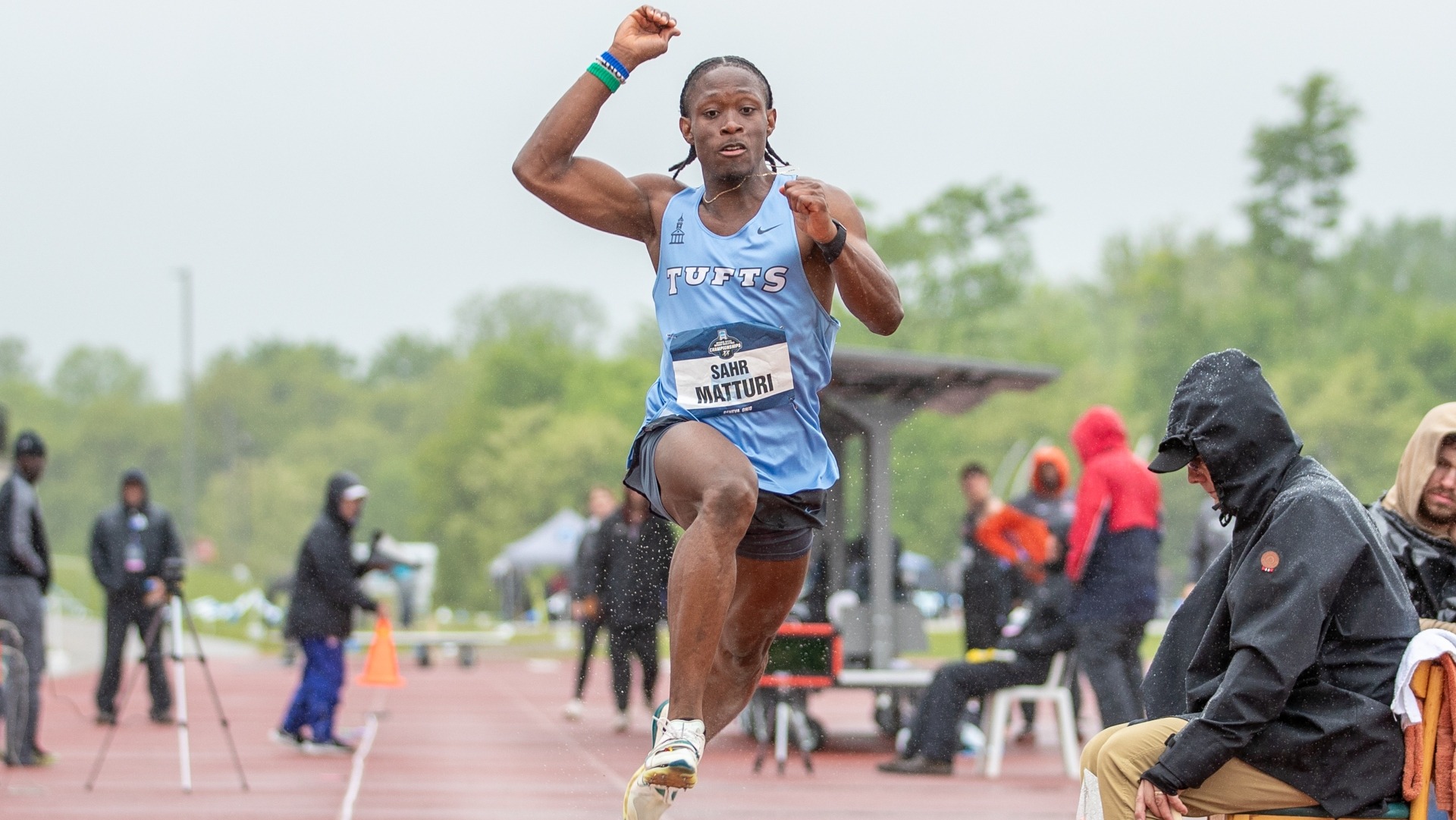 Sahr Matturi competes at the 2025 NCAA Outdoor Championships.