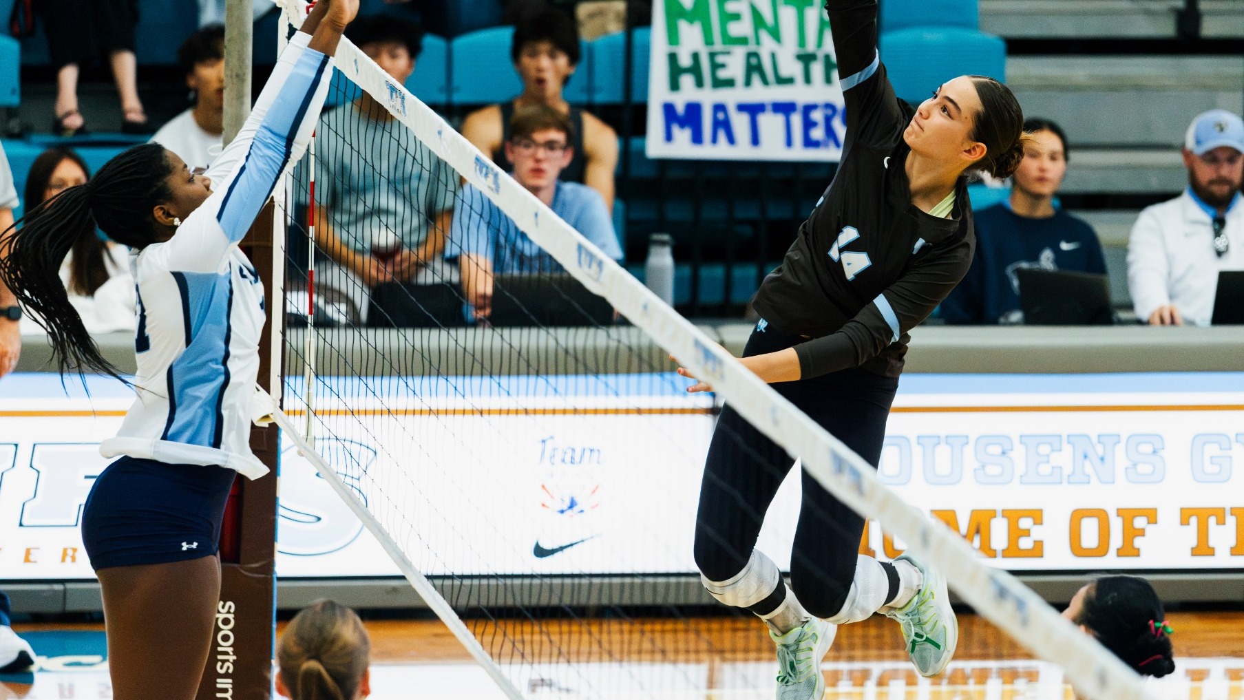Hazel Nelson Hits Against Conn. College 