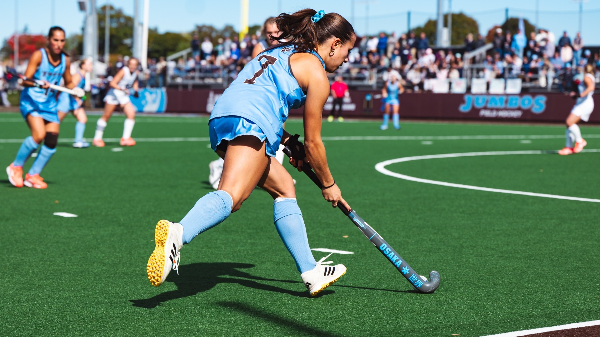Scarlett Carpenter moves toward the cage in a game this season.