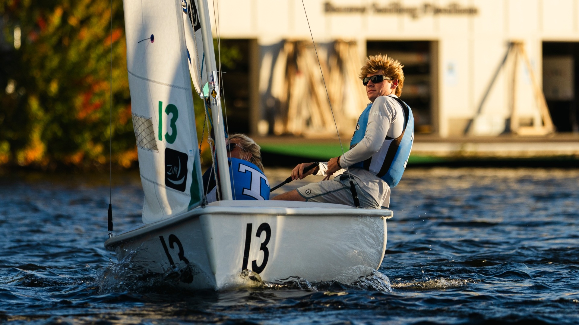 Crue Ziskind and Reddin Kehrli practice on Upper Mystic Lake in October 2026.