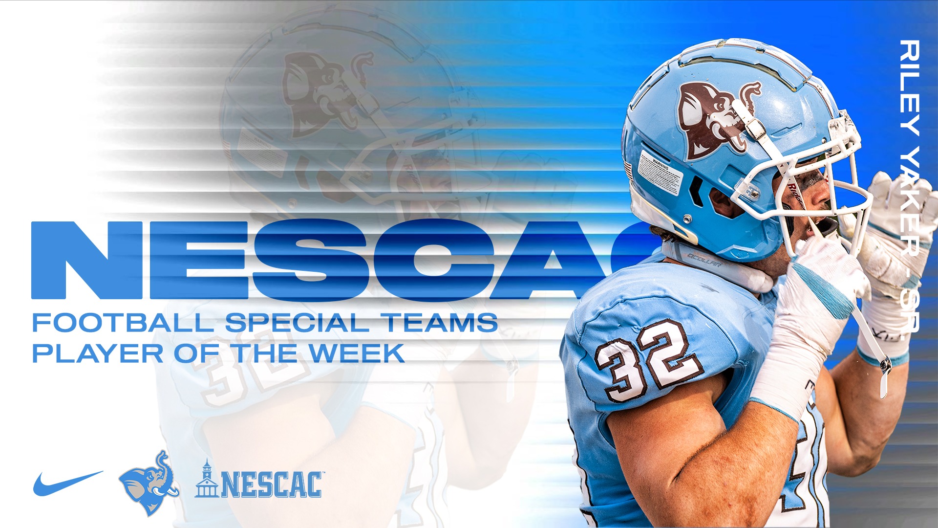 Riley Yaker NESCAC POTW Graphic