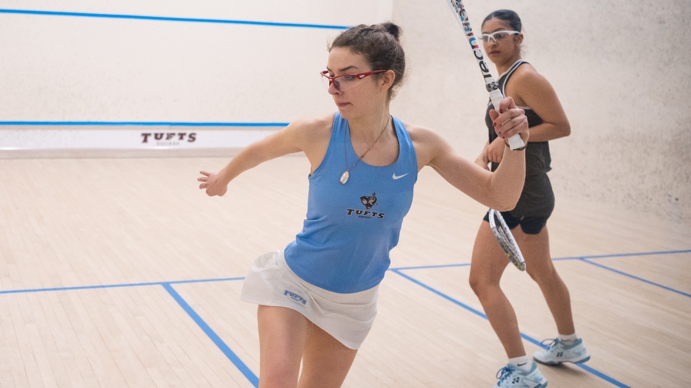 Chloe Bergam Hits Shot Against Amherst.