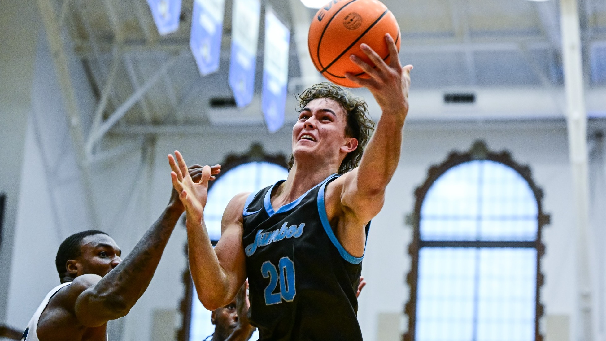 Scott Gyimesi Lay-up against Trinity College.