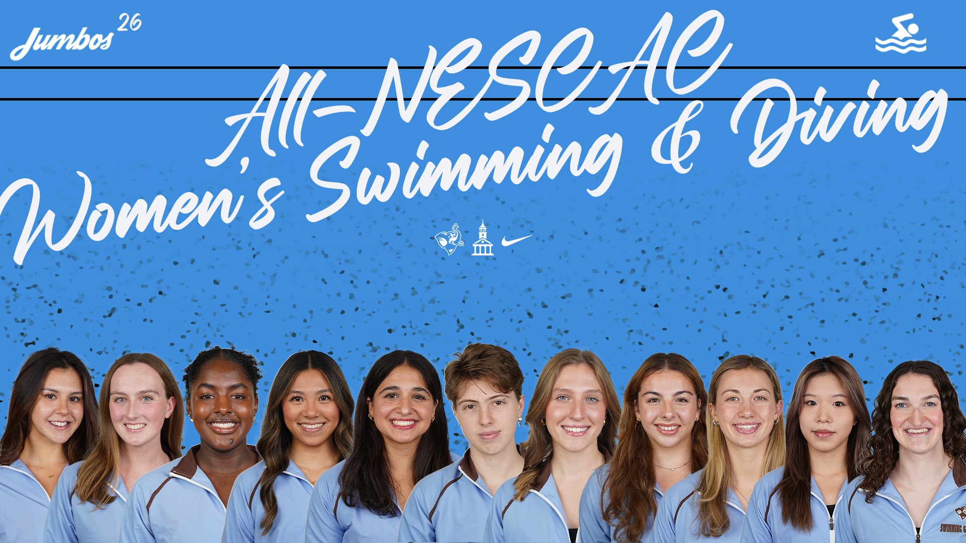 This is the NESCAC WSD All-Conference honorees graphic.