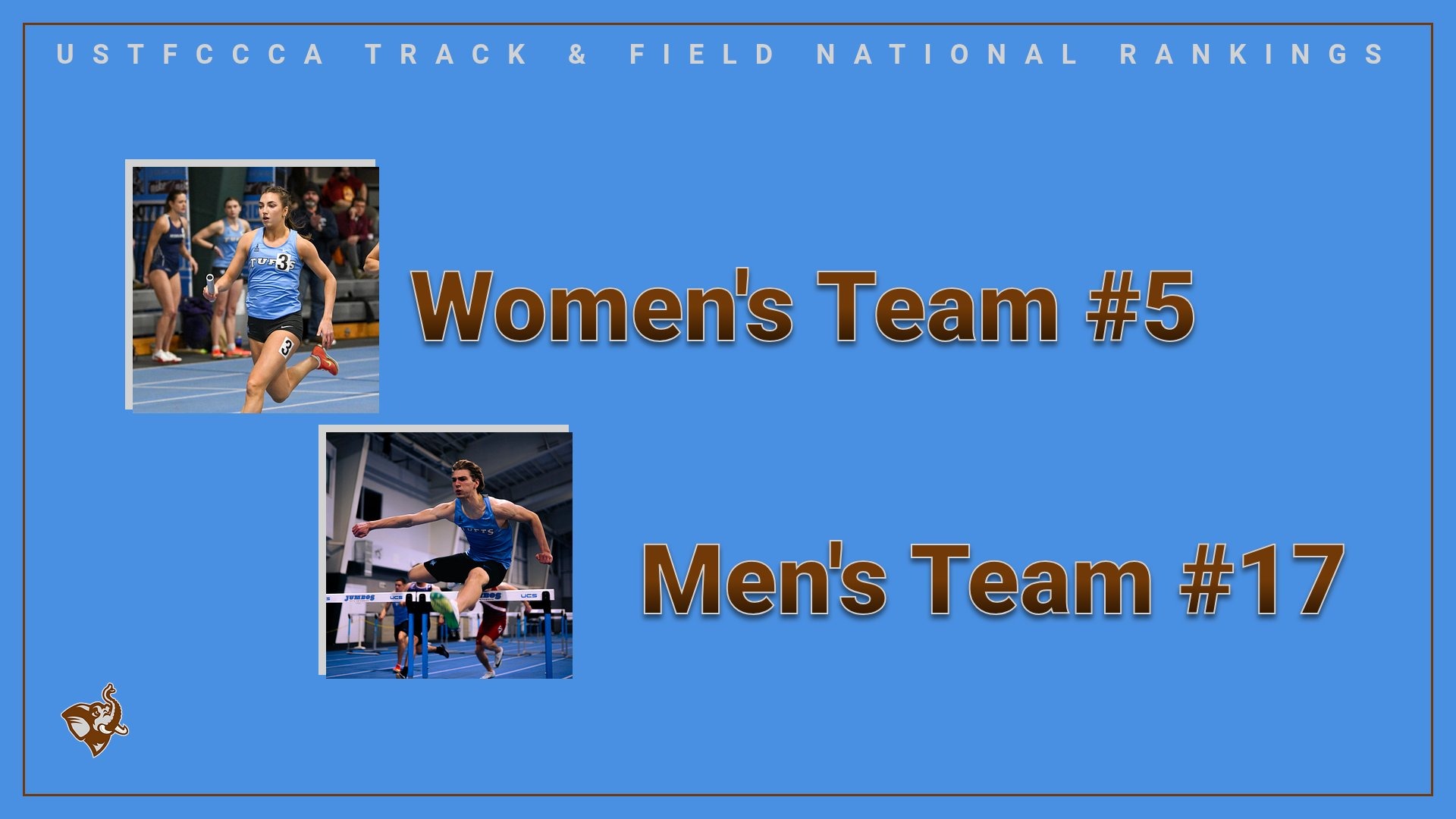 This is the Graphic for Indoor Track & Field Rankings as of February 17, 2026.