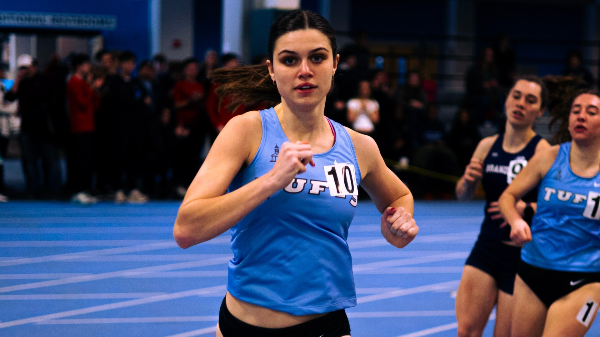 Kaya West competes in an event at the Gantcher Center this year.