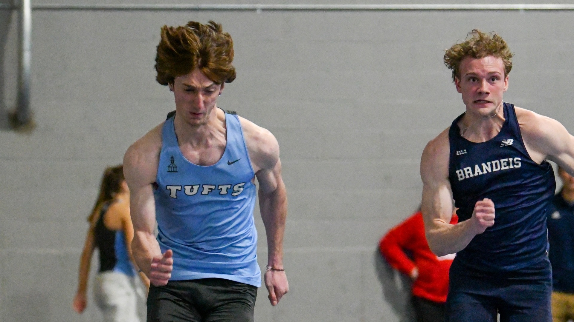 Ryder Kropiwnicki competes in the heptathlon at Tufts' Cupid Challenge.