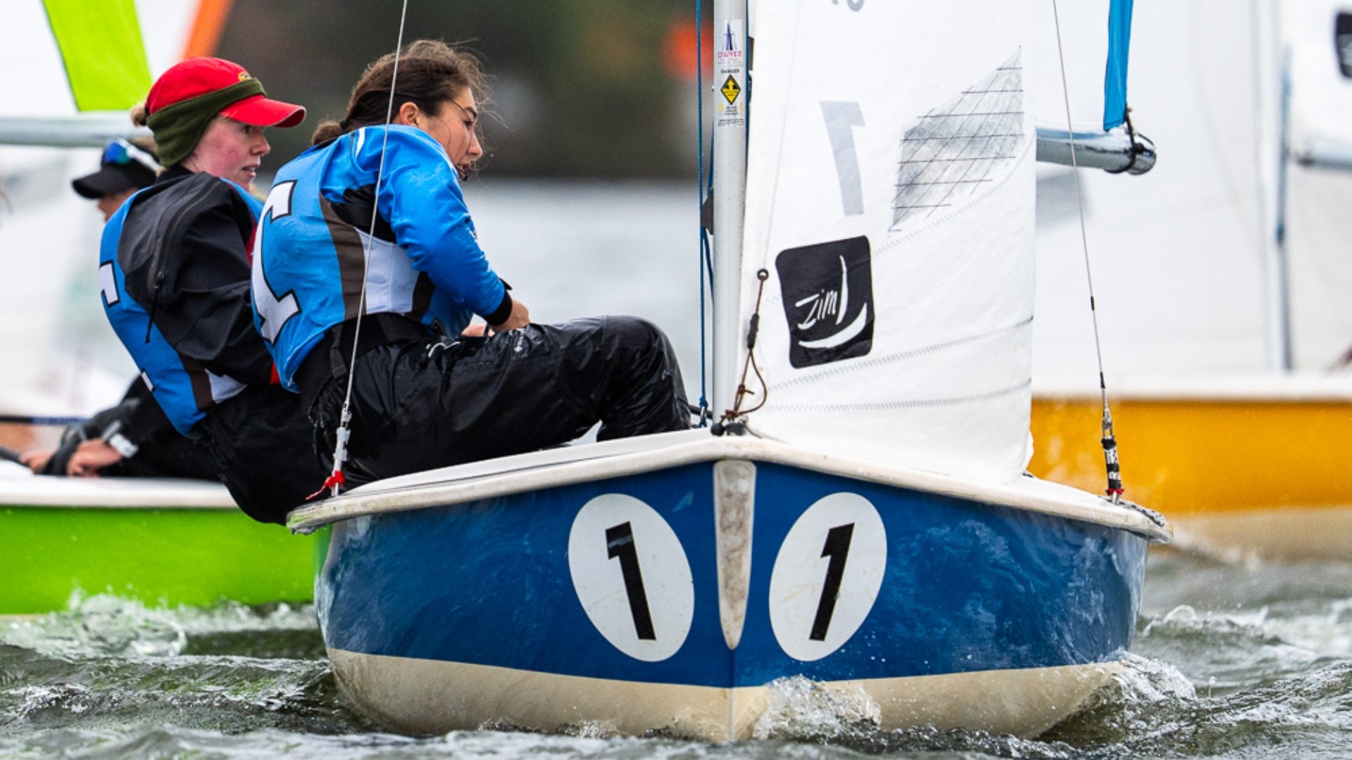 Ella Hubbard and Eloise Goedkoop sail at the ACC Championship.