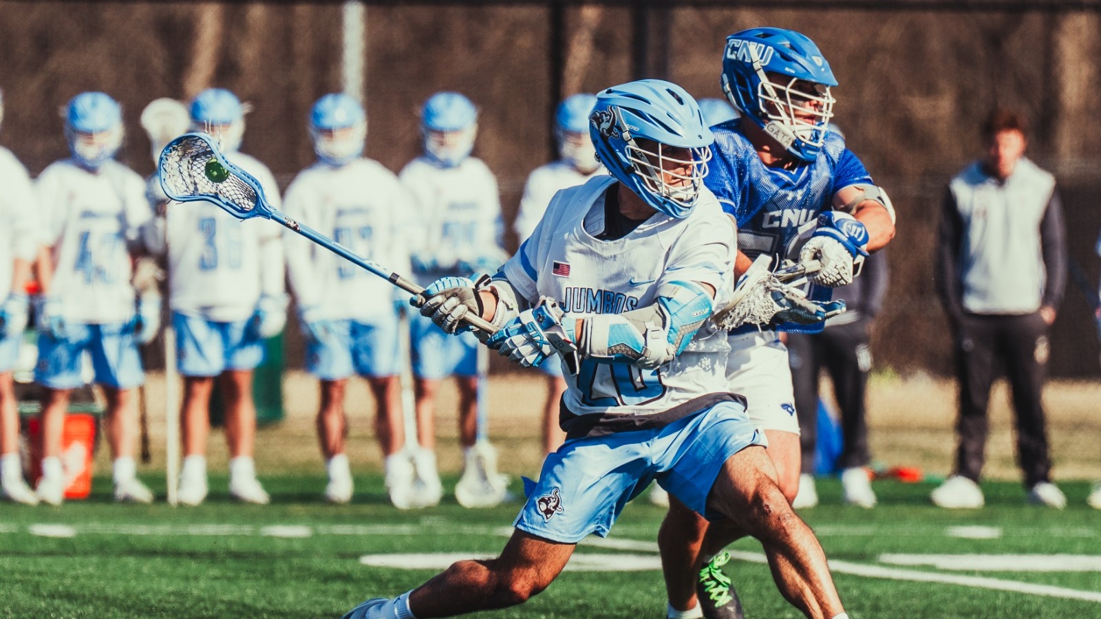 Jack Regnery Shoots and Scores Against CNU at Callum Robinson Mustang Classic