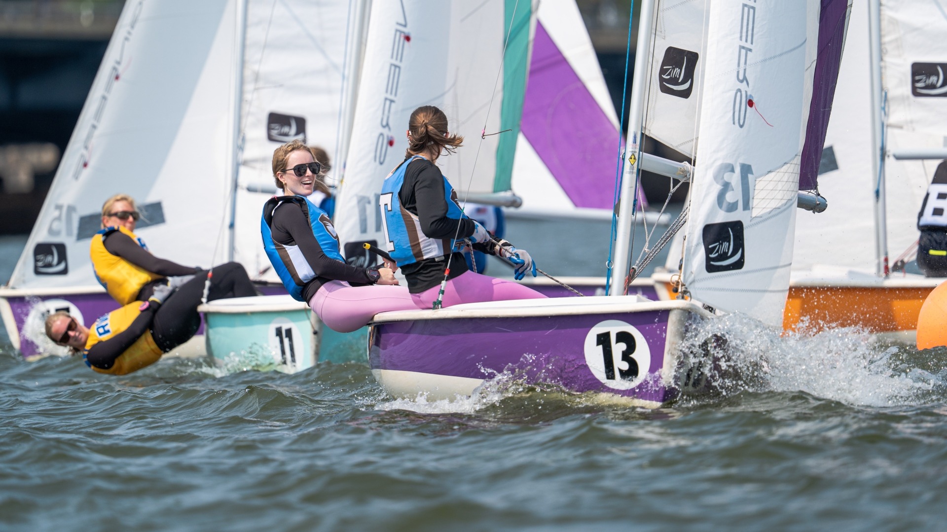 Janzen and Ladd compete for Tufts at the Toni Deutsch Trophy at MIT.