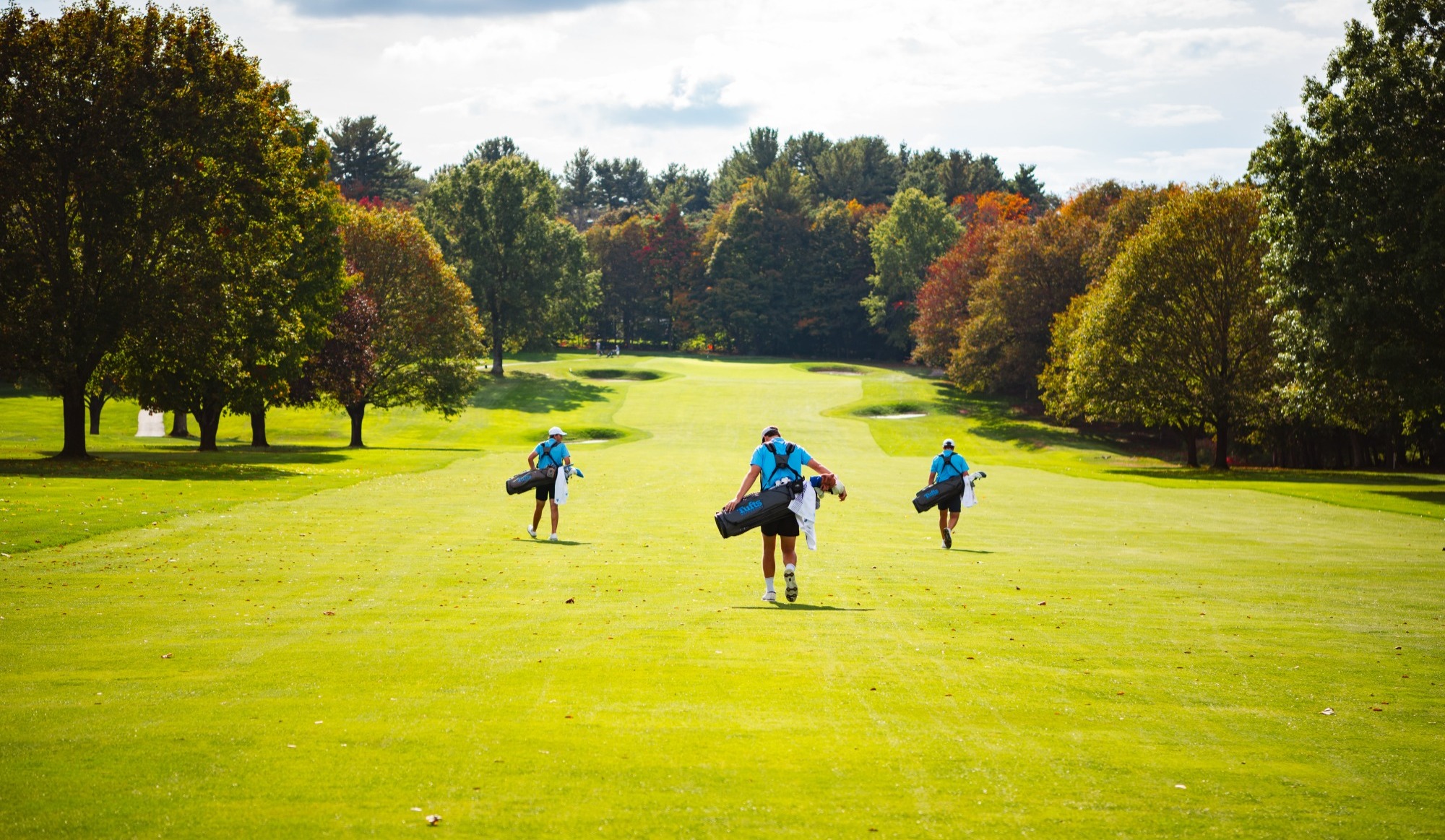 Tufts golf in fairway