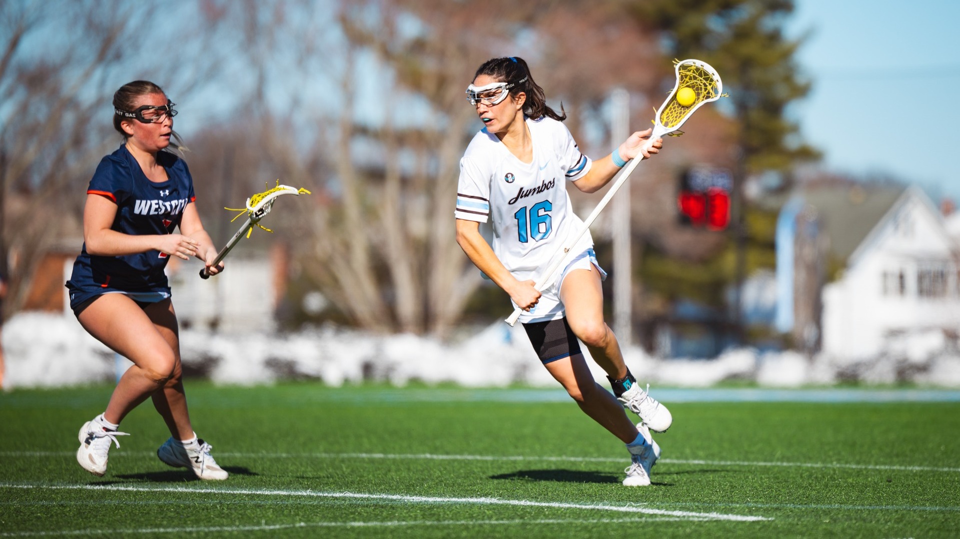 Grace Hammond Runs With Ball Against WestConn March 4.
