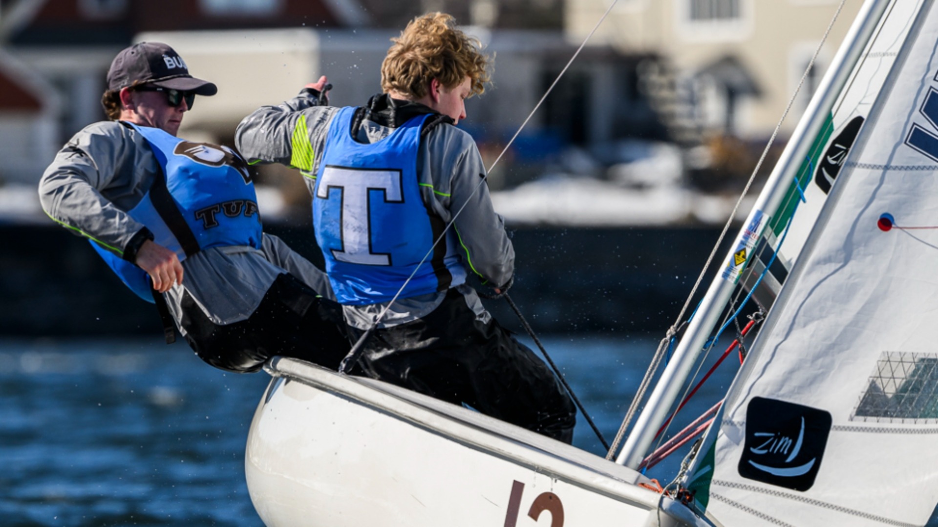 The Jumbos in action at the O'Keefe Team Race.