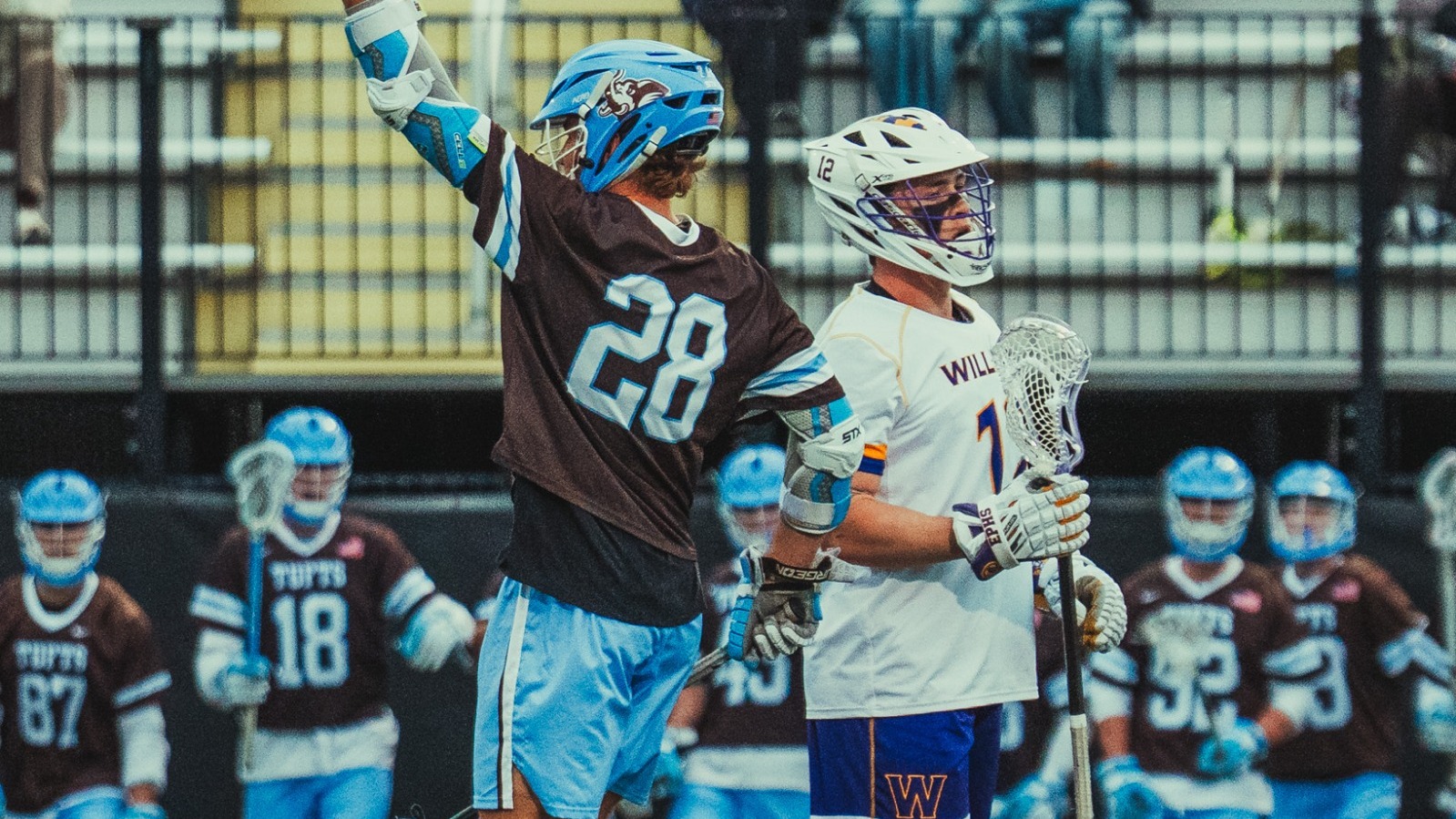 Chase Beyer Celebrates Goal Against Williams College April 1.