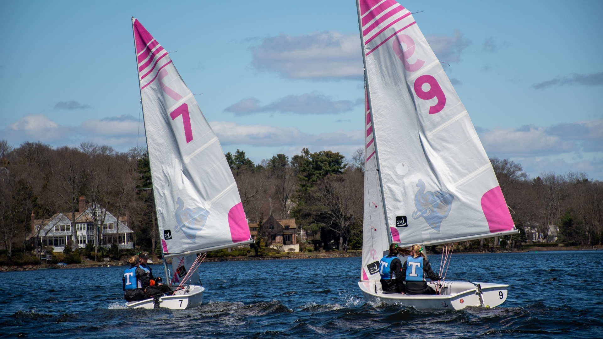 Tufts competes at the New England Team Race Championship.